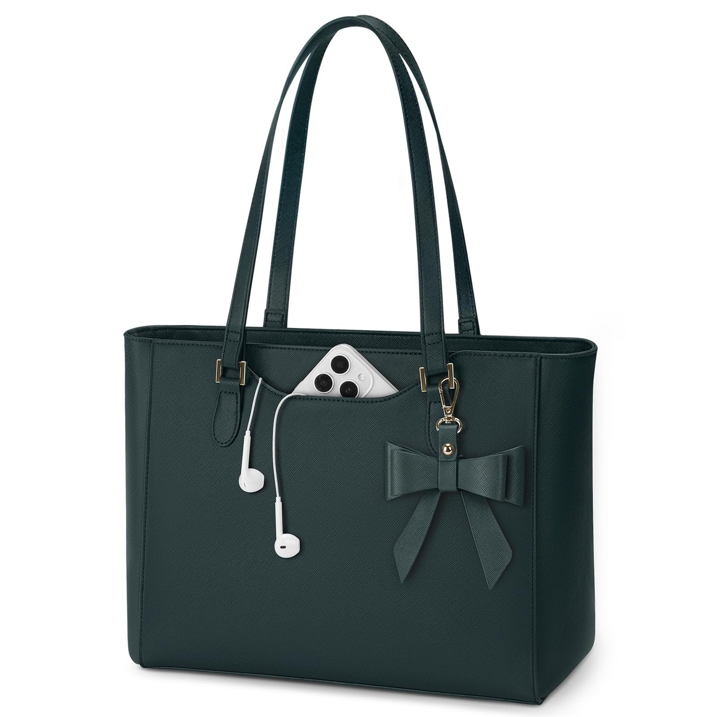 KTMOUW Handbags for Women Large Capacity PU Leather Tote Bags for Women with Zip, Shoulder Bag Ladies Handbag Tote Bag for School Work Travel Shopping Black