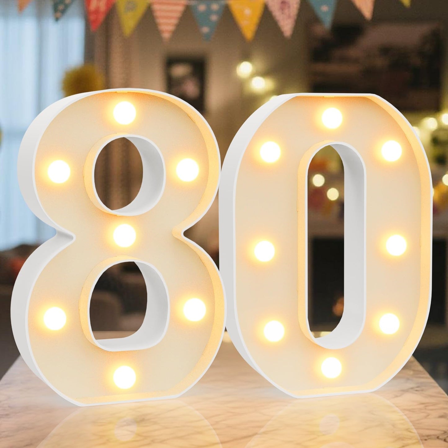 Ledido Light Up Letters Sign LED Birthday Marquee Letters Lights, Night Light Letter Gifts Bayby Girls Boys Birthday Party Wedding Anniversary Home Bedroom Wall Lights Decor 8.8 Inch, Letter A