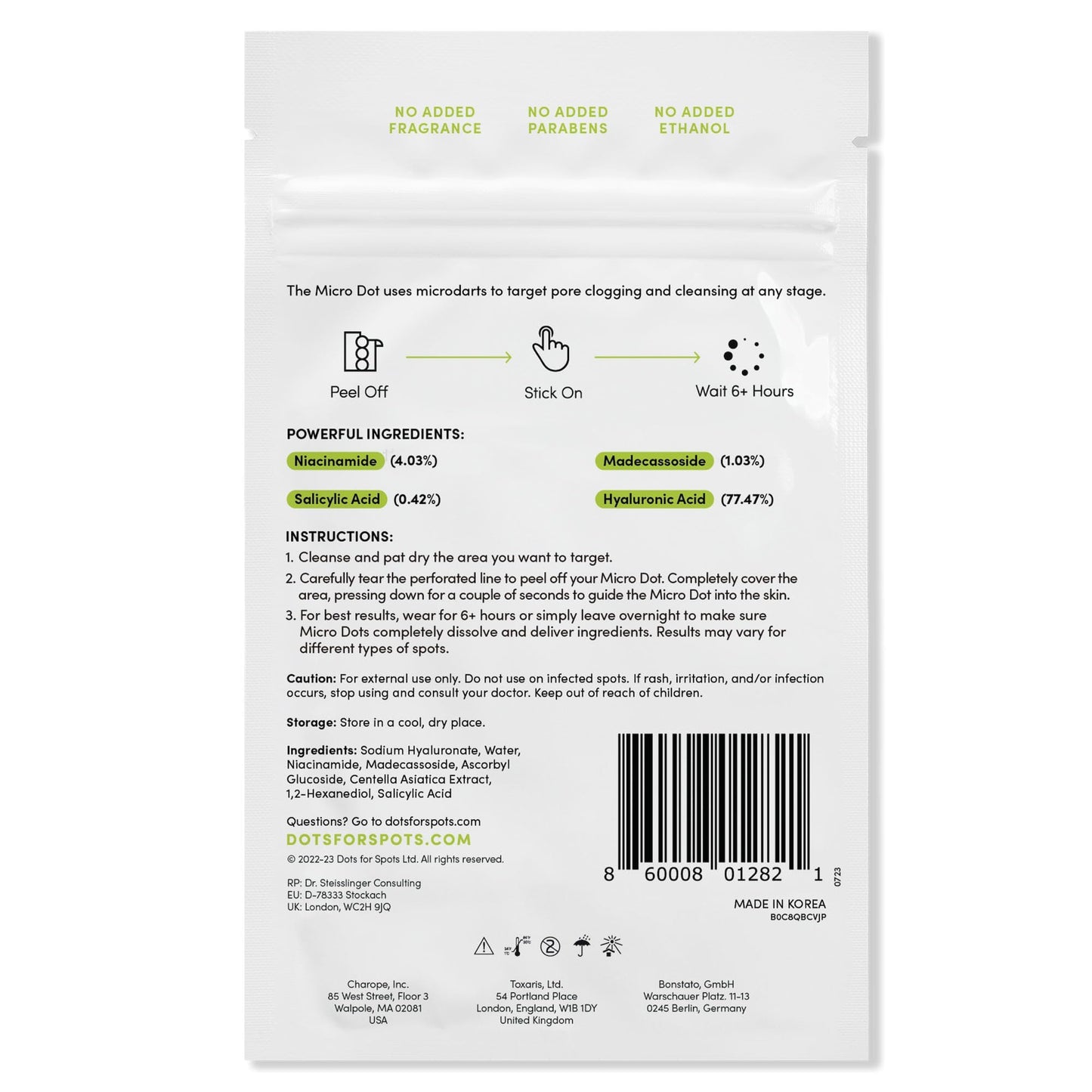 Dots for Spots Acne Patches - Pack of 60 Translucent Hydrocolloid Pimple Patch Spot Treatment Stickers for Face and Body - Fast-Acting, Vegan & Cruelty Free Skin Care
