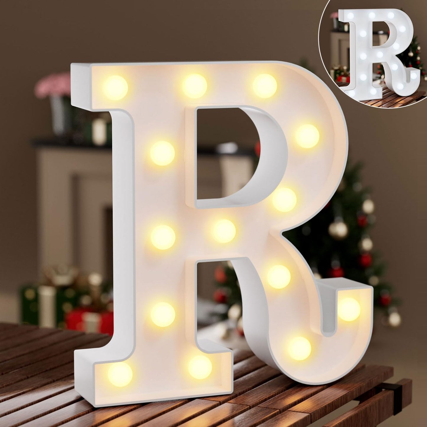 Ledido Light Up Letters Sign LED Birthday Marquee Letters Lights, Night Light Letter Gifts Bayby Girls Boys Birthday Party Wedding Anniversary Home Bedroom Wall Lights Decor 8.8 Inch, Letter A