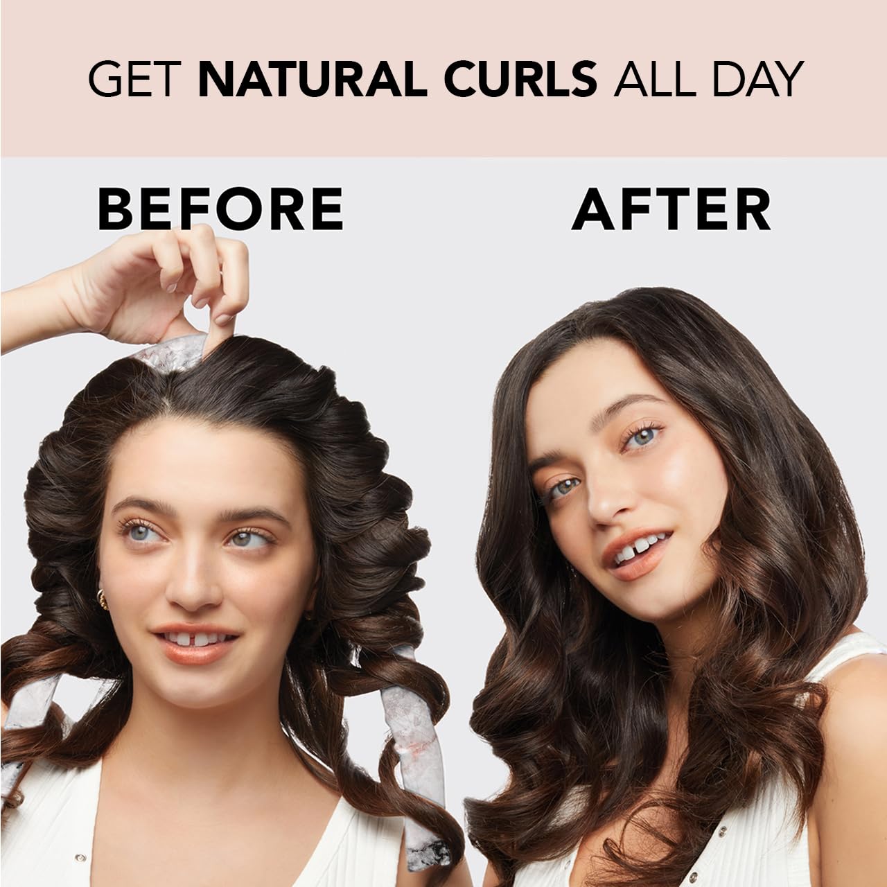 Kitsch Heatless Curling Set - Satin Heatless Curler, Hair Curler No Heat, Heatless Curler for long and short hair, Overnight Curls with 2 Satin Scrunchies and Blowout Rod - Sunset Tie Dye