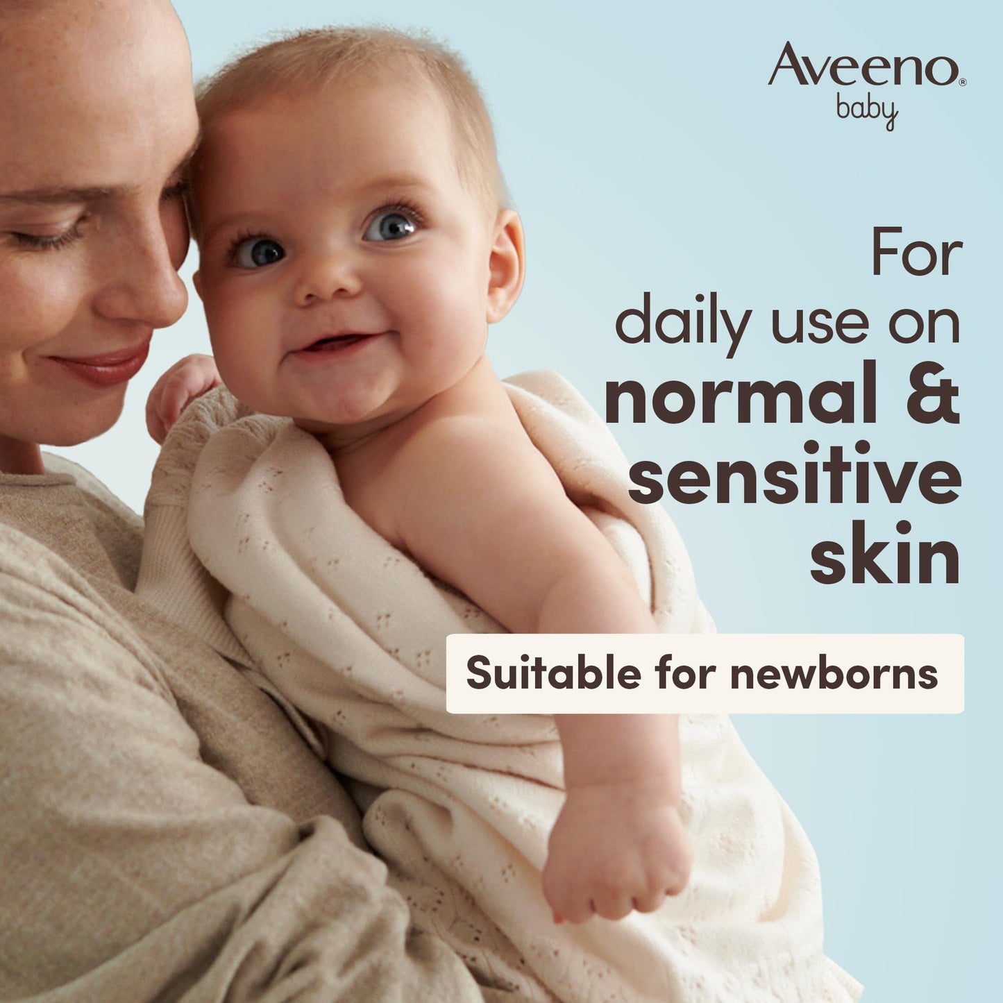 AVEENO Baby Daily Care Gentle Bath & Wash (1 x 400ml), Tear-Free Baby Wash with Gentle Fragrance with Prebiotic Colloidal Oatmeal, Gently Cleanses & Leaves Skin Feeling Moisturised, For Sensitive Skin