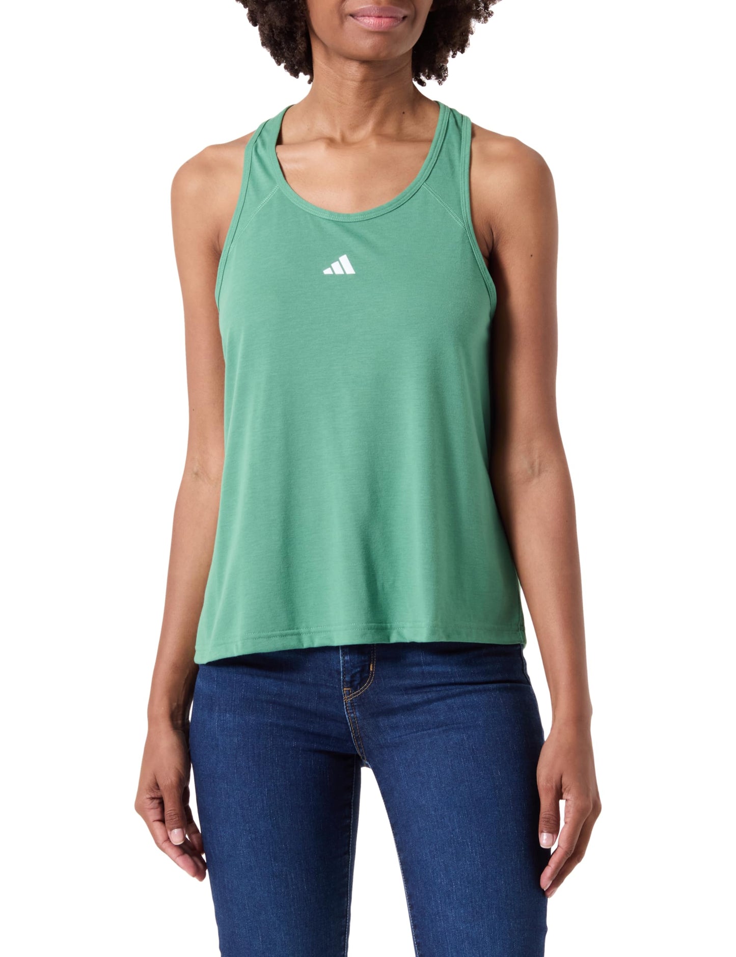 adidas Women's Train Essentials Minimal Branding Racerback Tank Top Tank Top