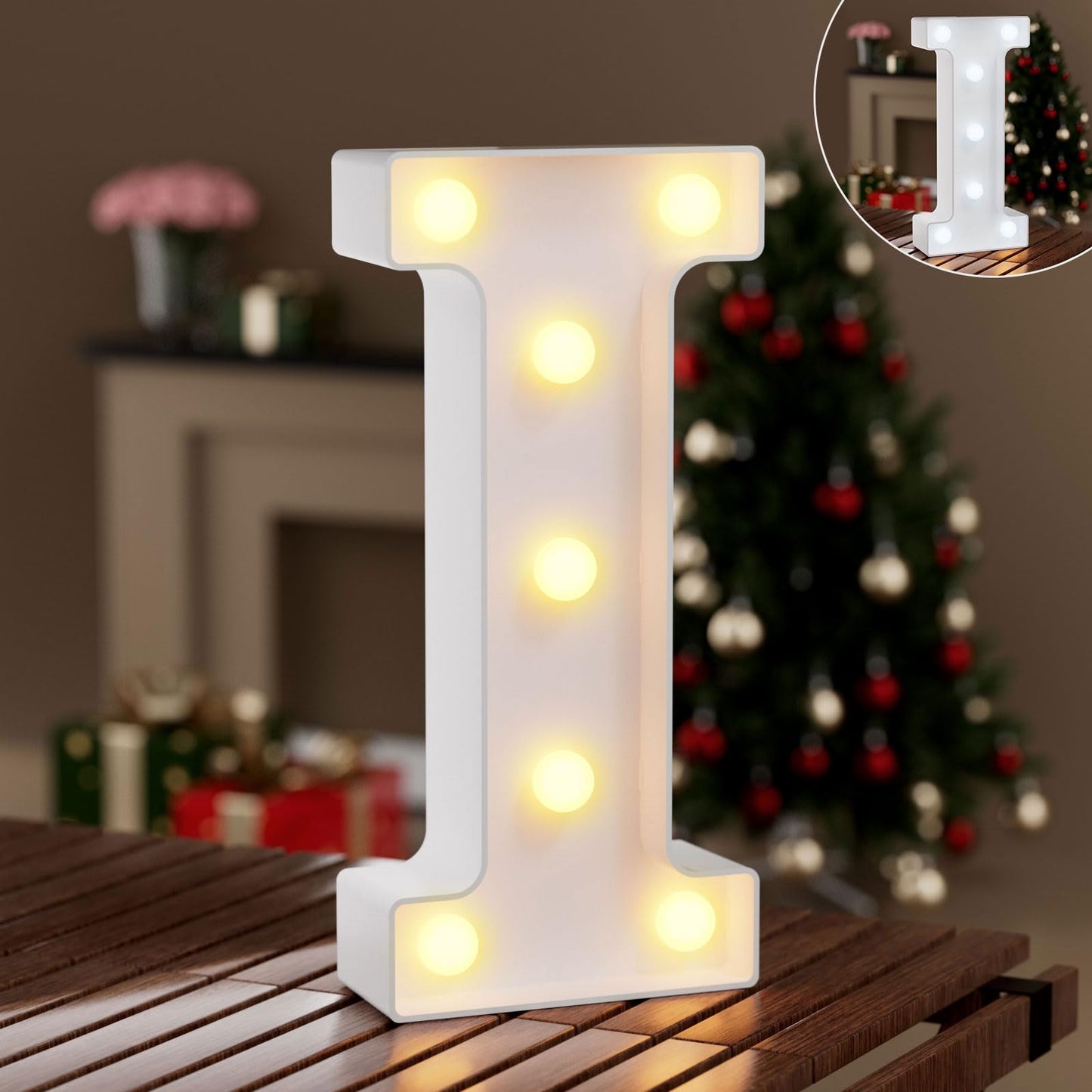 Ledido Light Up Letters Sign LED Birthday Marquee Letters Lights, Night Light Letter Gifts Bayby Girls Boys Birthday Party Wedding Anniversary Home Bedroom Wall Lights Decor 8.8 Inch, Letter A