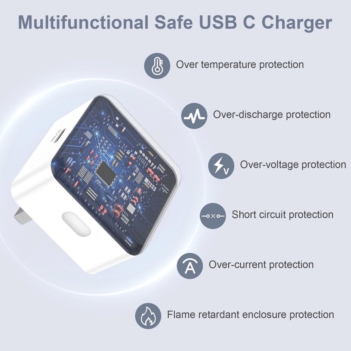 LCOGPDOY for iPhone Charger Fast Charge 2Pack PD 20W USB C Charger Plug and 2M USBC to for Lightning Cable Apple Fast Phone Charging for iPhone 14 13 12 11 Pro Max XR X SE 8Plus, for iPad Pro