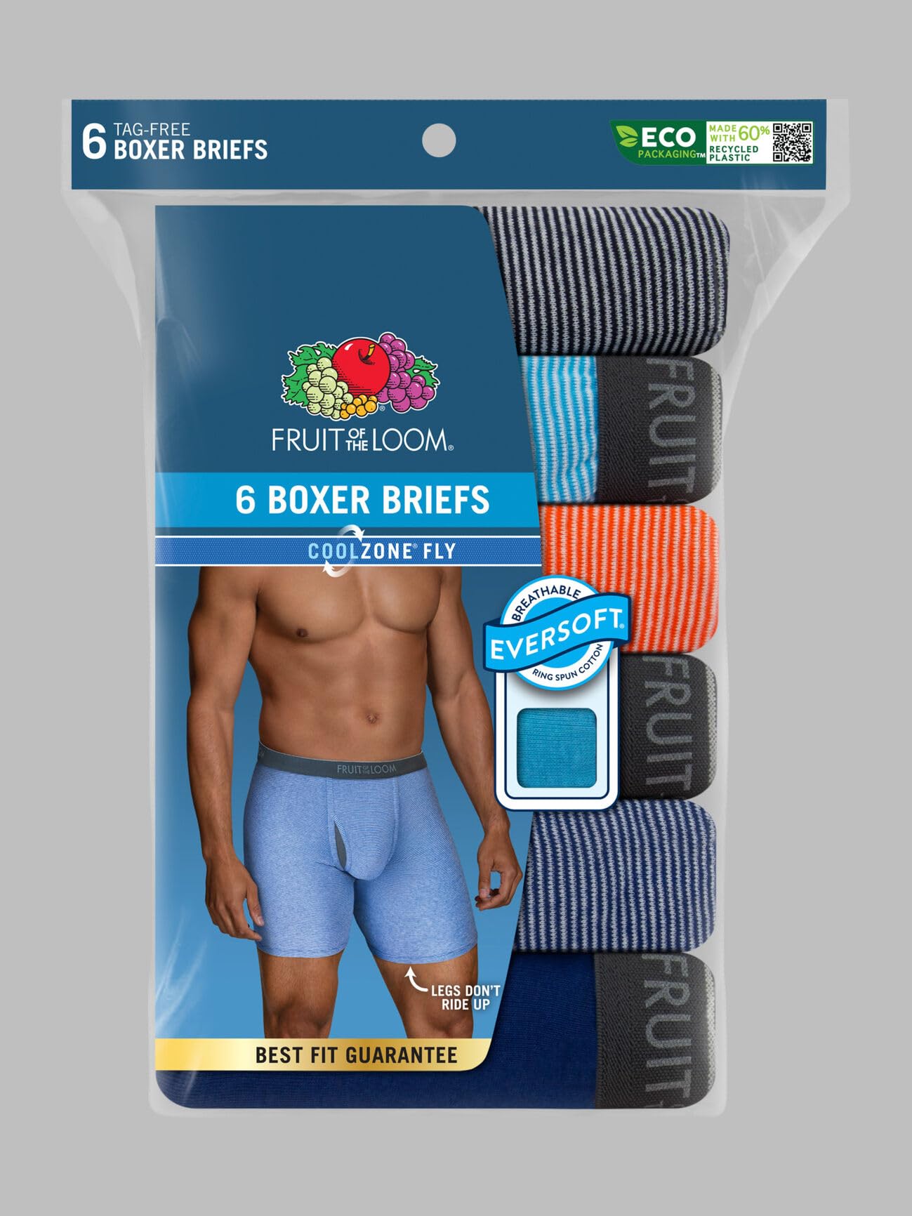 Fruit of the Loom Men's Coolzone Boxer Briefs (Assorted Colors) (Pack of 7)