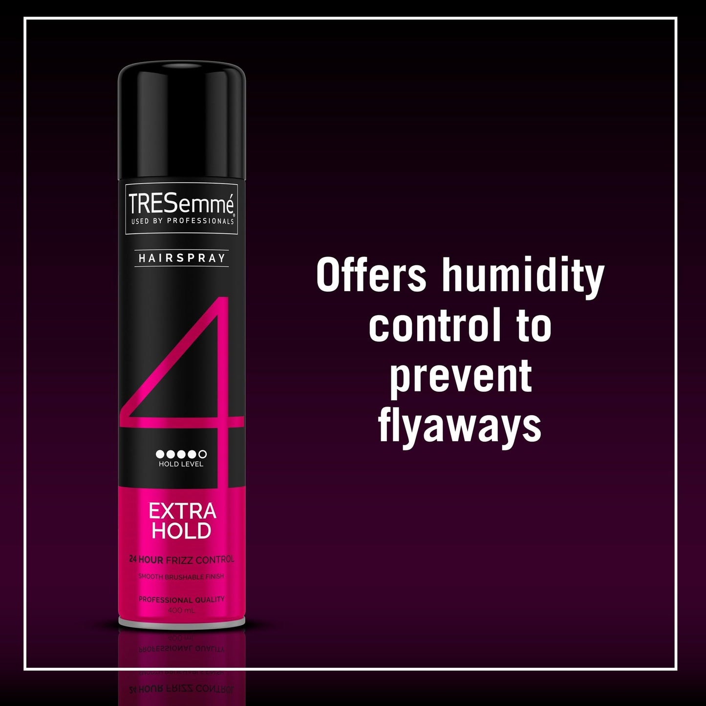 TRESemmé Extra Hold Hairspray 24-hour frizz control for a smooth finish 400 ml
