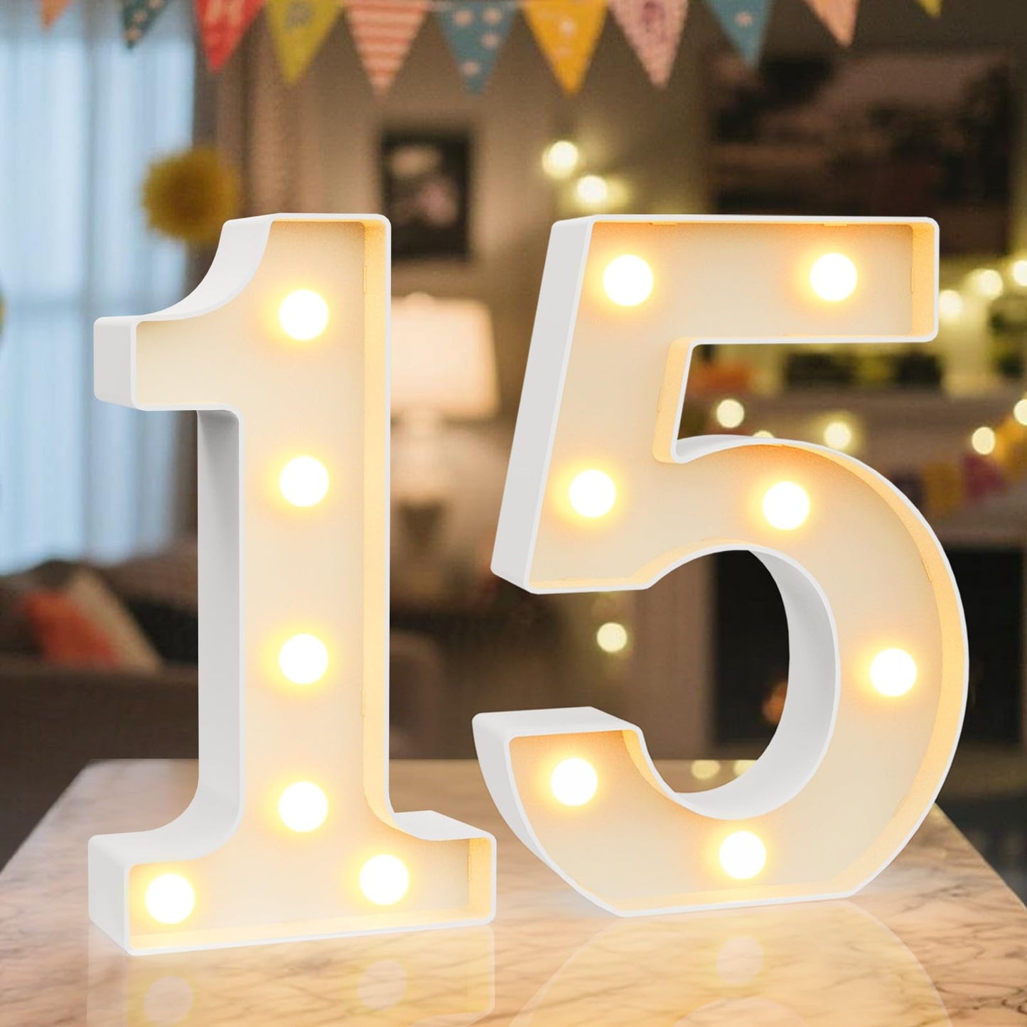 Ledido Light Up Letters Sign LED Birthday Marquee Letters Lights, Night Light Letter Gifts Bayby Girls Boys Birthday Party Wedding Anniversary Home Bedroom Wall Lights Decor 8.8 Inch, Letter A