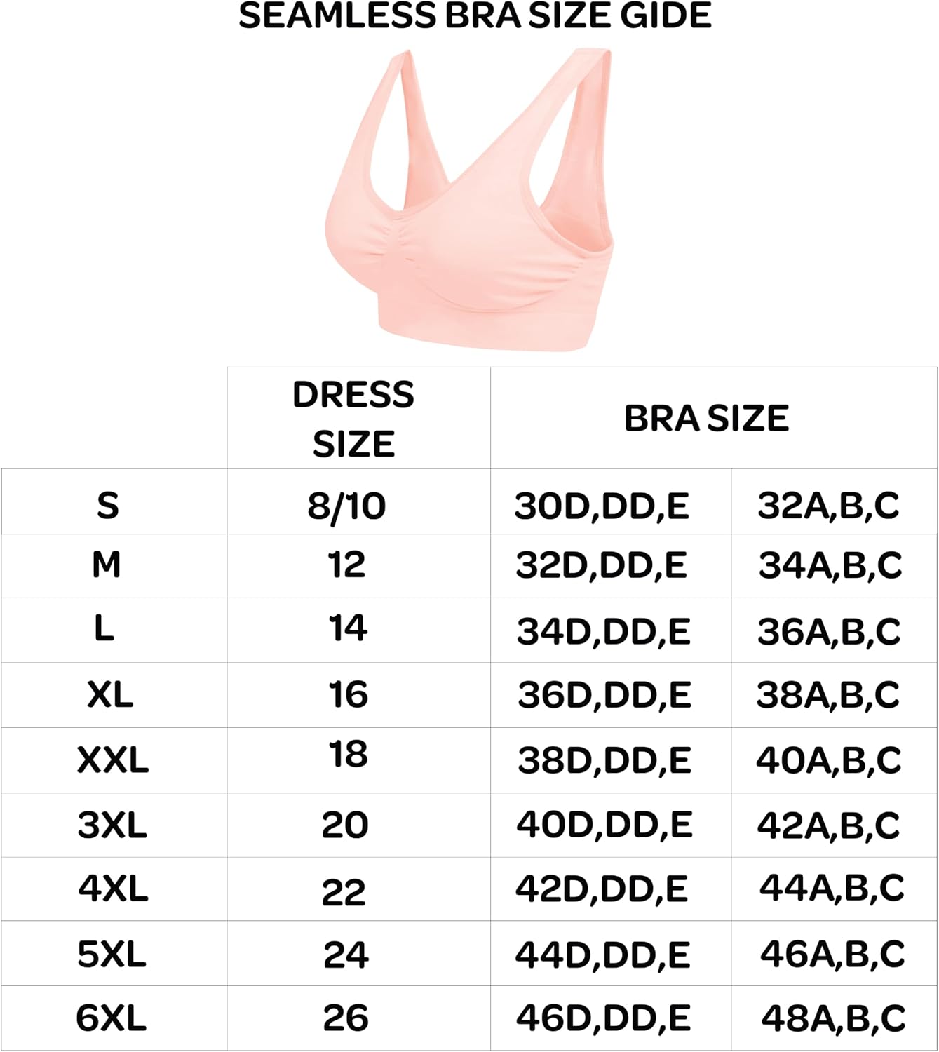 Blu Apparel Multipack Seamless Comfort Bras Sleep Bras Sizes 8-24 Not Padded Wireless