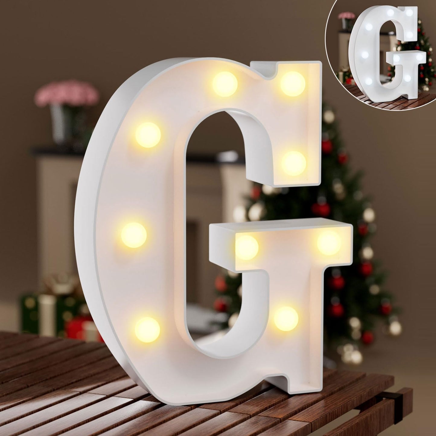 Ledido Light Up Letters Sign LED Birthday Marquee Letters Lights, Night Light Letter Gifts Bayby Girls Boys Birthday Party Wedding Anniversary Home Bedroom Wall Lights Decor 8.8 Inch, Letter A