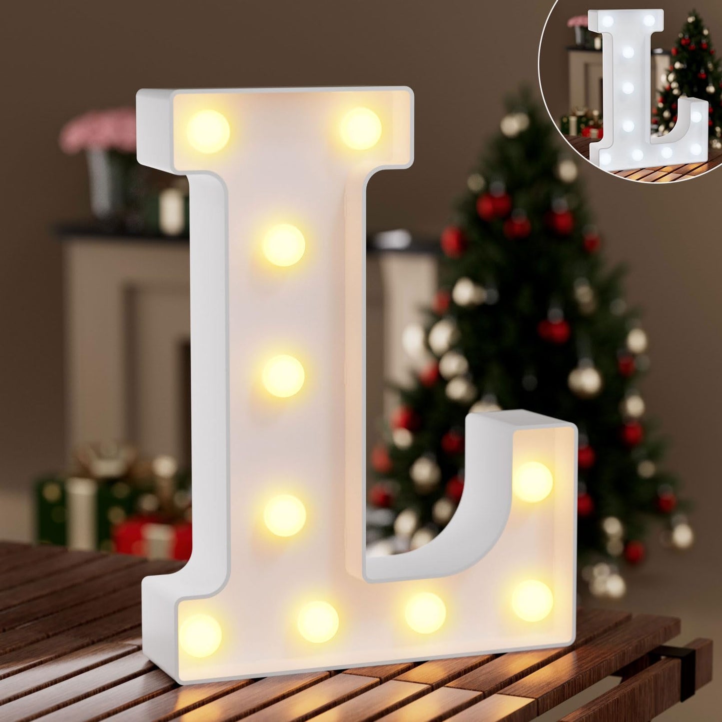 Ledido Light Up Letters Sign LED Birthday Marquee Letters Lights, Night Light Letter Gifts Bayby Girls Boys Birthday Party Wedding Anniversary Home Bedroom Wall Lights Decor 8.8 Inch, Letter A