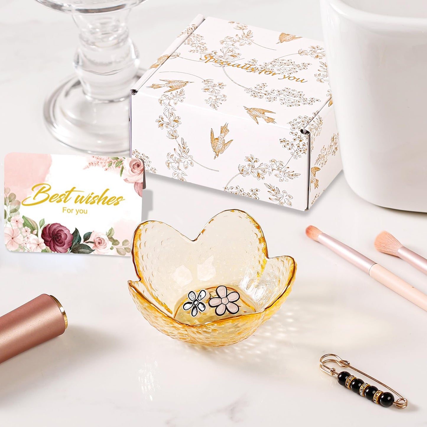 Gifts For Women Trinket Dish Unique Birthday New Home Gifts For Women Her Jewellery Tray Cute Room Decor Aesthetic Bedroom Accessories Ring Dish Holders Small Friendship Christmas House Warming Gifts