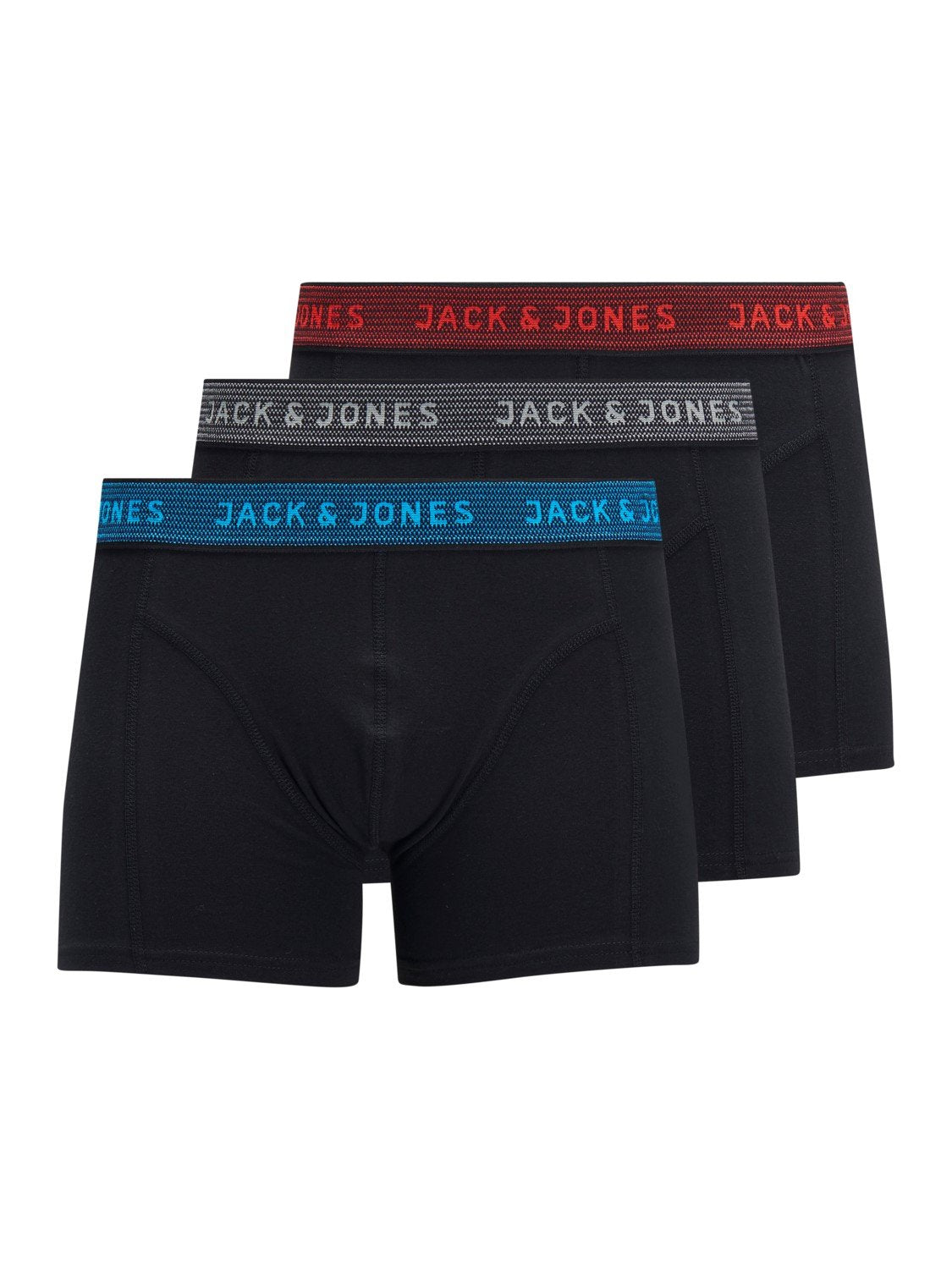 JACK & JONES Men's Trunks 3 Boxer Multipack