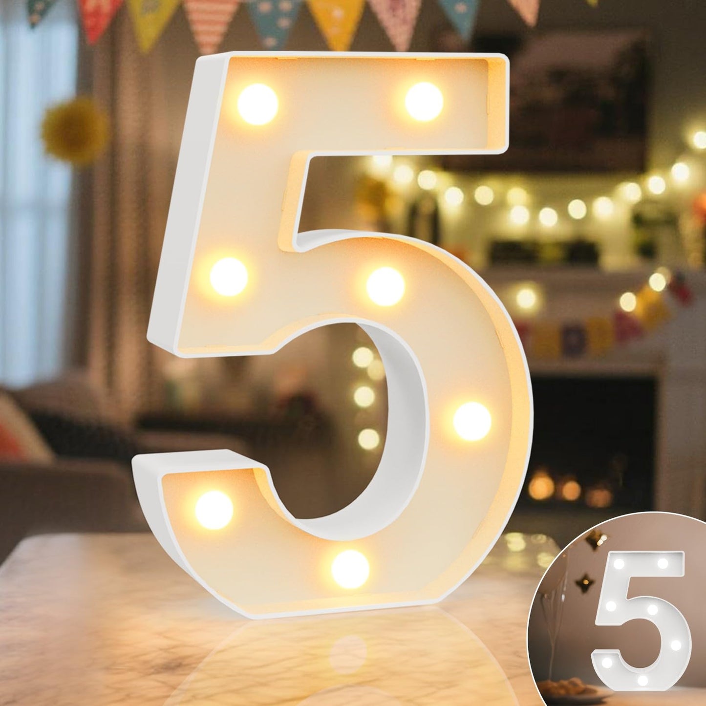 Ledido Light Up Letters Sign LED Birthday Marquee Letters Lights, Night Light Letter Gifts Bayby Girls Boys Birthday Party Wedding Anniversary Home Bedroom Wall Lights Decor 8.8 Inch, Letter A