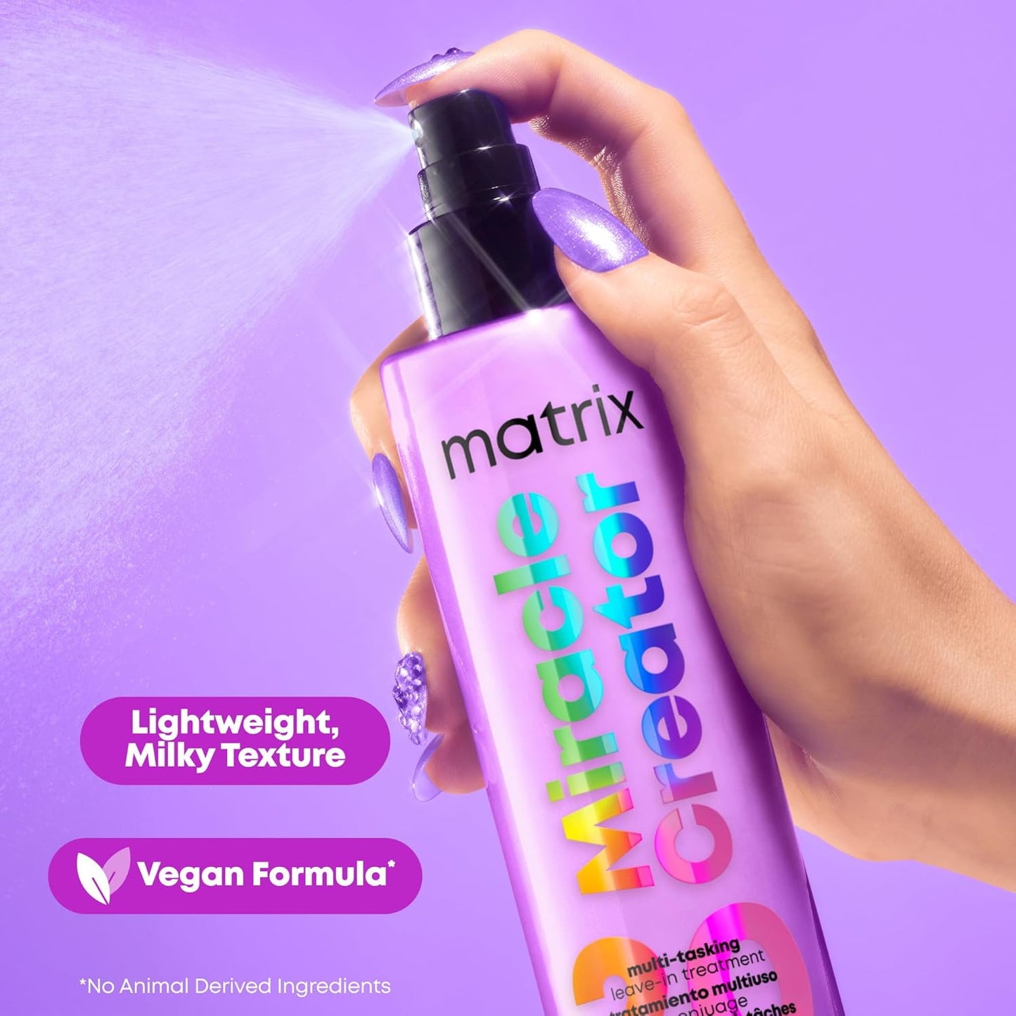 Matrix Multi-Tasking Hair Treatment, Leave-In Conditioner and Heat Protector with 20 Benefits, Total Results, Miracle Creator, 190ml