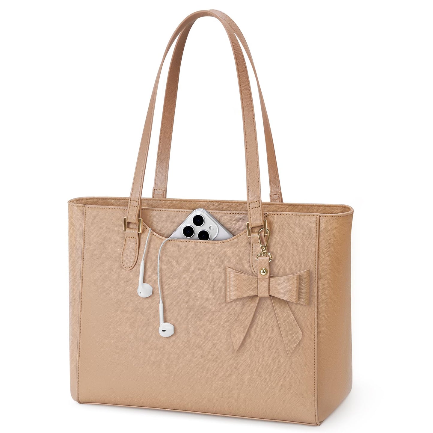 KTMOUW Handbags for Women Large Capacity PU Leather Tote Bags for Women with Zip, Shoulder Bag Ladies Handbag Tote Bag for School Work Travel Shopping Black