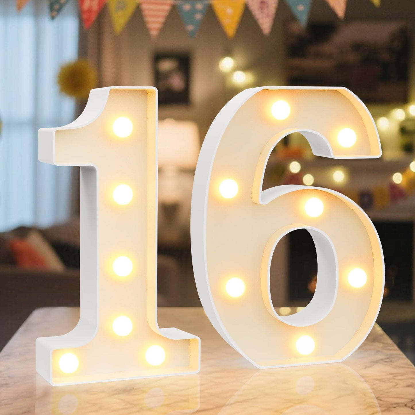 Ledido Light Up Letters Sign LED Birthday Marquee Letters Lights, Night Light Letter Gifts Bayby Girls Boys Birthday Party Wedding Anniversary Home Bedroom Wall Lights Decor 8.8 Inch, Letter A