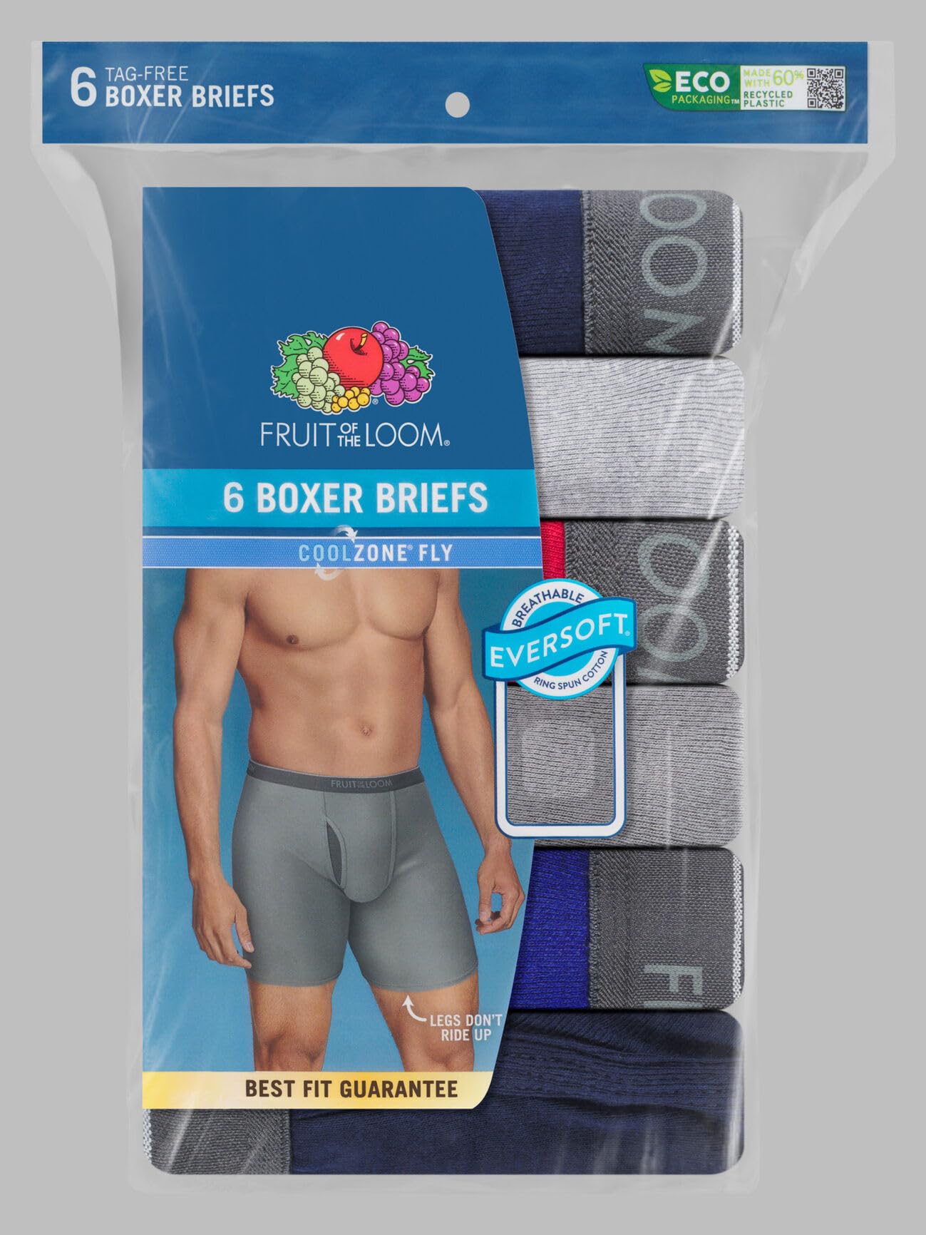 Fruit of the Loom Men's Coolzone Boxer Briefs (Assorted Colors) (Pack of 7)
