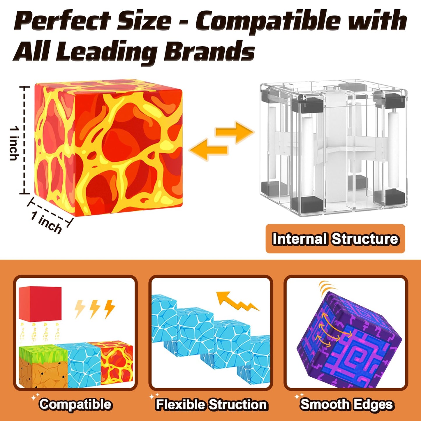 Magnetic Blocks - Build Mine Magnet World Magic Portal Set, Magnetic Tiles Building Blocks Toddler Toy STEM Sensory Outdoor Toys for 3+ Year Old Boys & Girls, Creative Kids Games Kids Toys