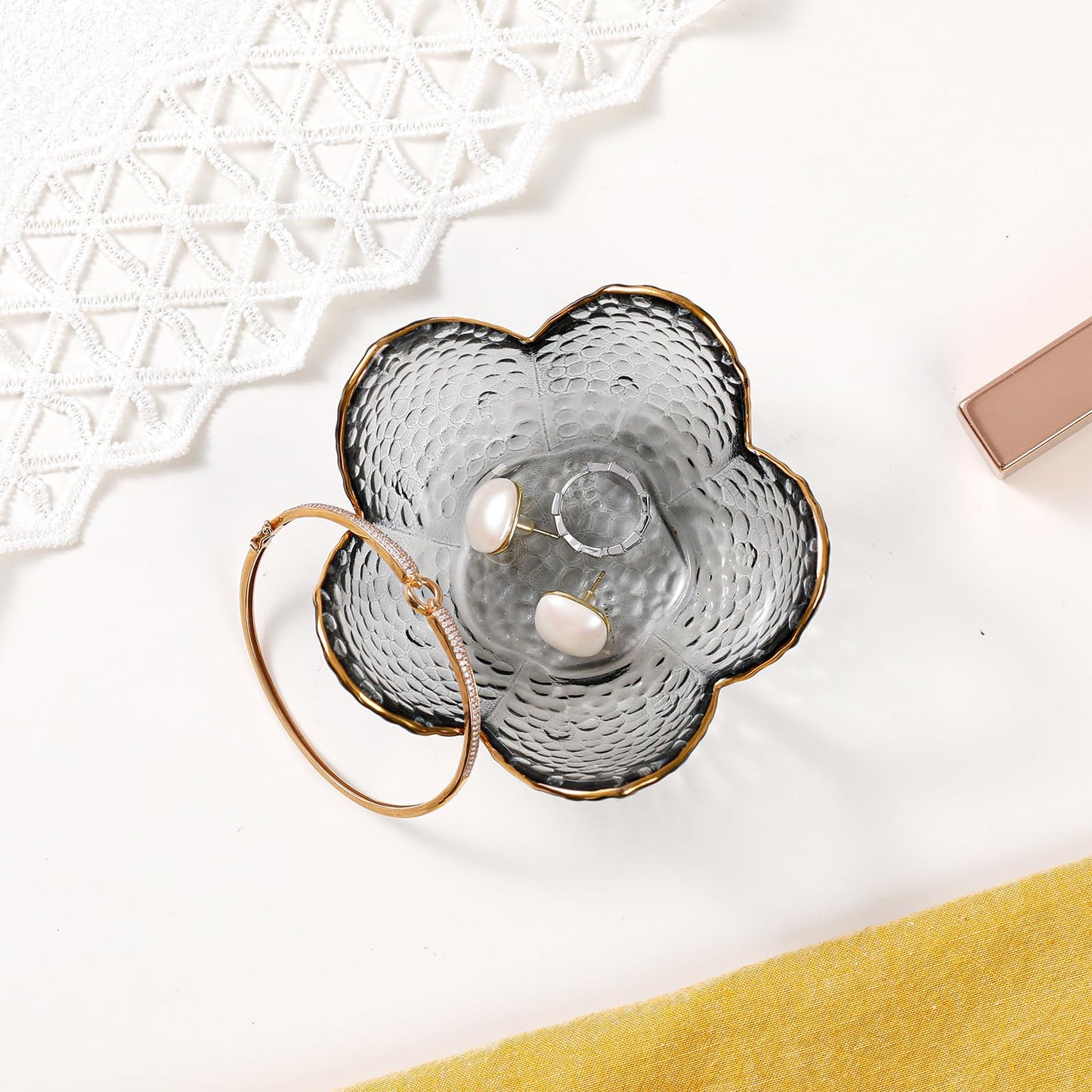 Gifts For Women Trinket Dish Unique Birthday New Home Gifts For Women Her Jewellery Tray Cute Room Decor Aesthetic Bedroom Accessories Ring Dish Holders Small Friendship Christmas House Warming Gifts