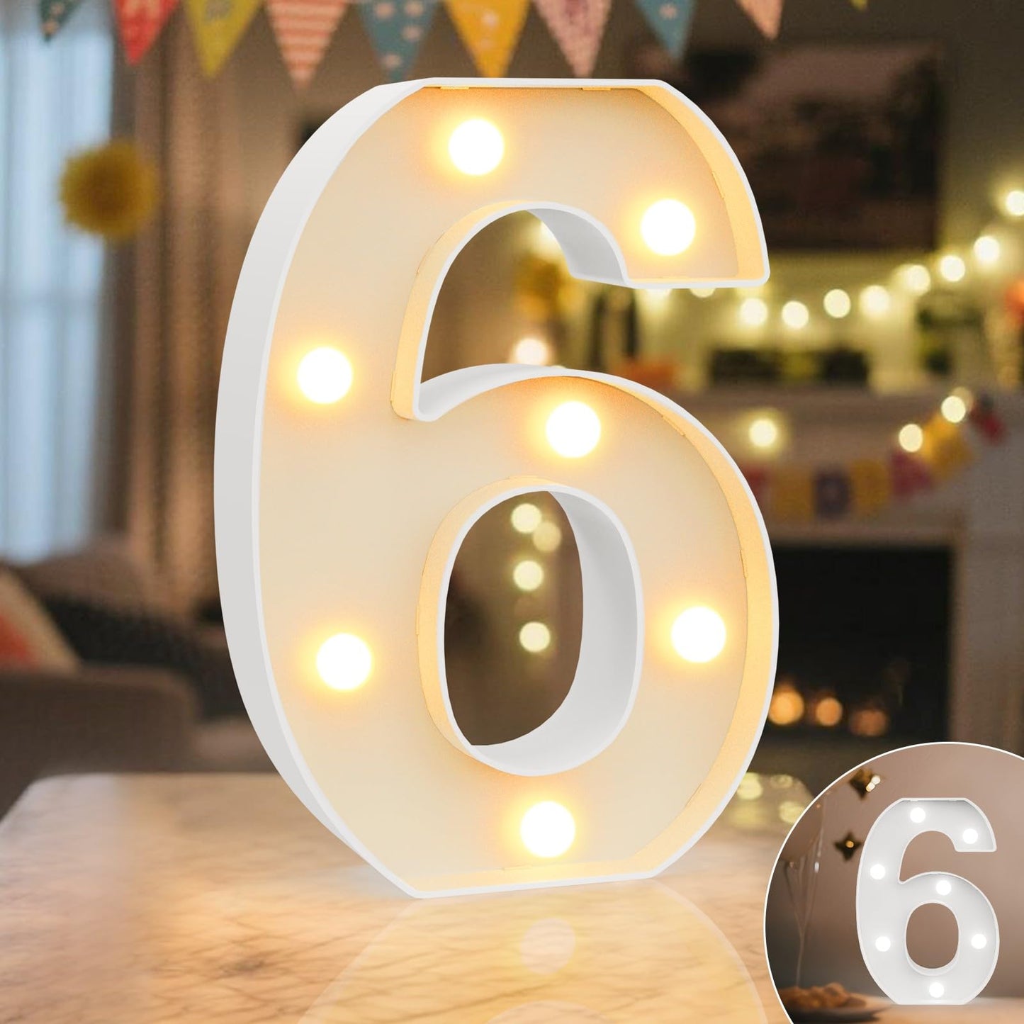 Ledido Light Up Letters Sign LED Birthday Marquee Letters Lights, Night Light Letter Gifts Bayby Girls Boys Birthday Party Wedding Anniversary Home Bedroom Wall Lights Decor 8.8 Inch, Letter A