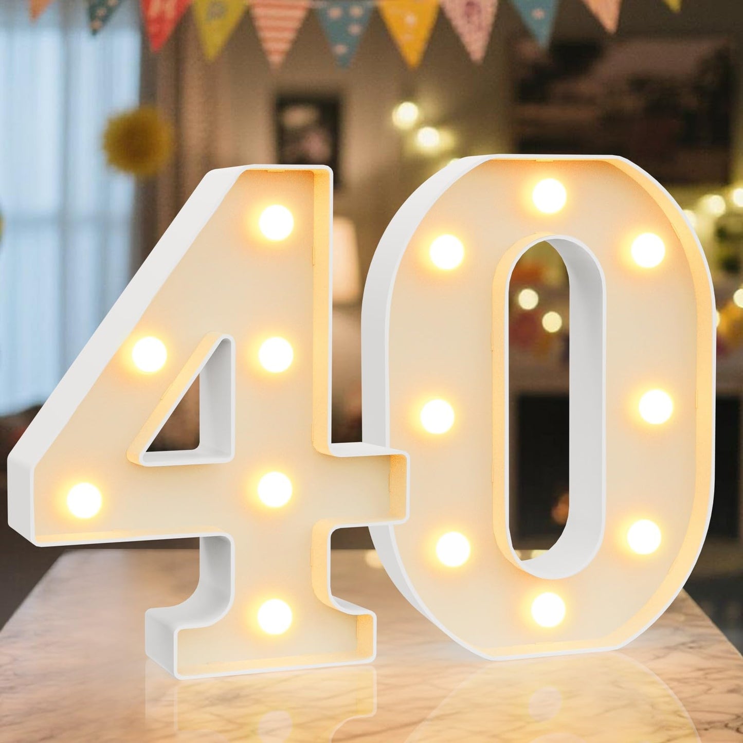 Ledido Light Up Letters Sign LED Birthday Marquee Letters Lights, Night Light Letter Gifts Bayby Girls Boys Birthday Party Wedding Anniversary Home Bedroom Wall Lights Decor 8.8 Inch, Letter A