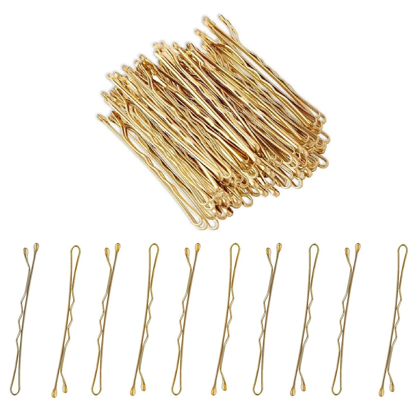 AnAsh Hair Pins 60 Pcs, Bobby Pins for Women, Hair Grips for Thick, Thin, Wavy, Curly, Long, Short Hair, Hair Clips for Styling Sectioning, Wearing, Casual, Party, Travel, & Weddings (Brown)