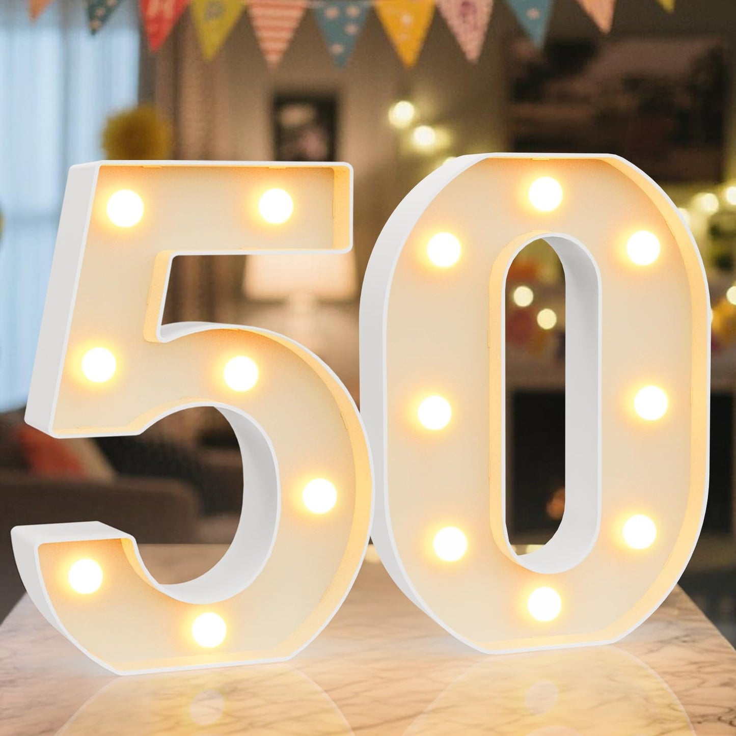 Ledido Light Up Letters Sign LED Birthday Marquee Letters Lights, Night Light Letter Gifts Bayby Girls Boys Birthday Party Wedding Anniversary Home Bedroom Wall Lights Decor 8.8 Inch, Letter A