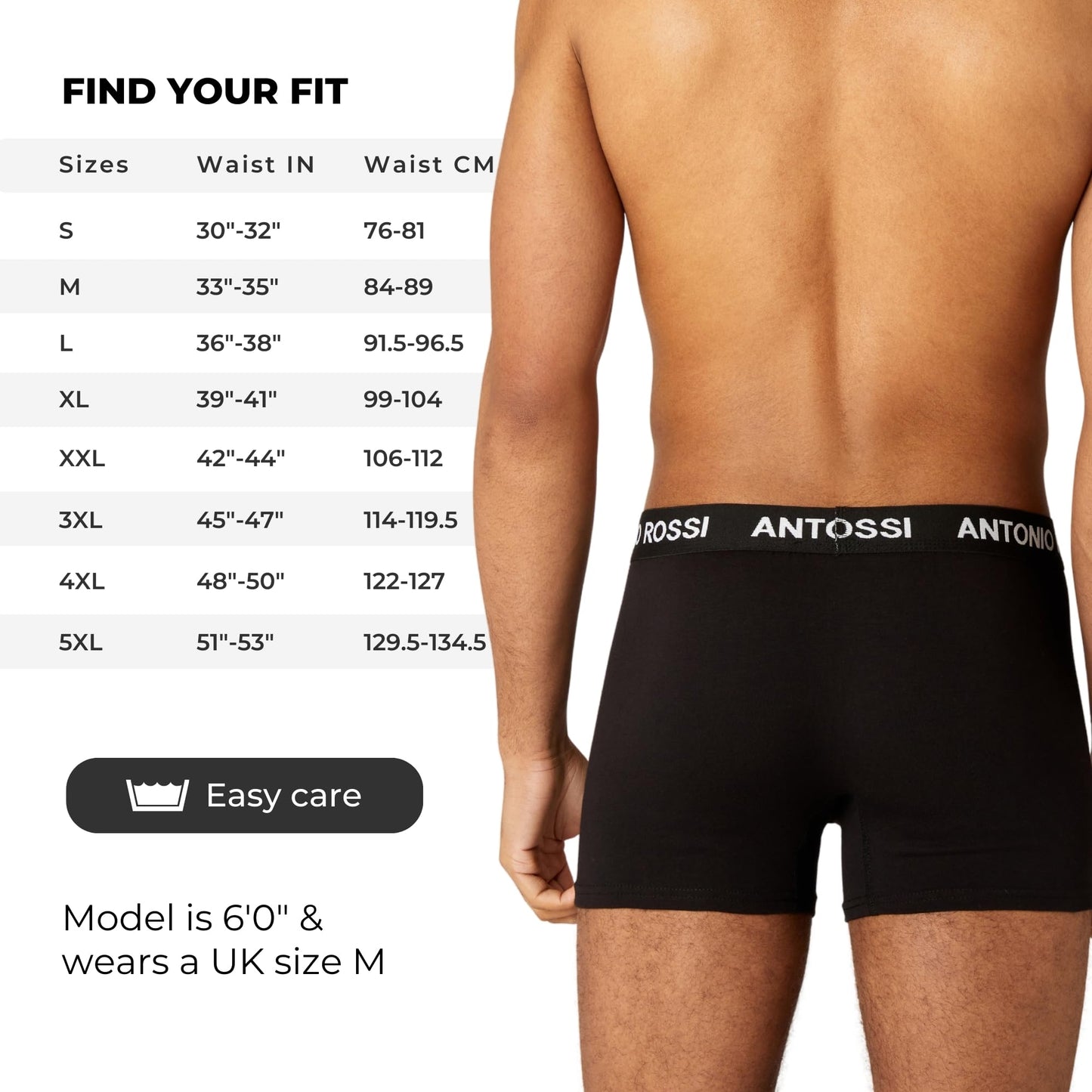 ANTONIO ROSSI (12-Pack) Men's Fitted Boxer Hipsters - Mens Boxers Shorts Multipack with Elastic Waistband - Cotton Rich, Soft and Comfortable Underwear