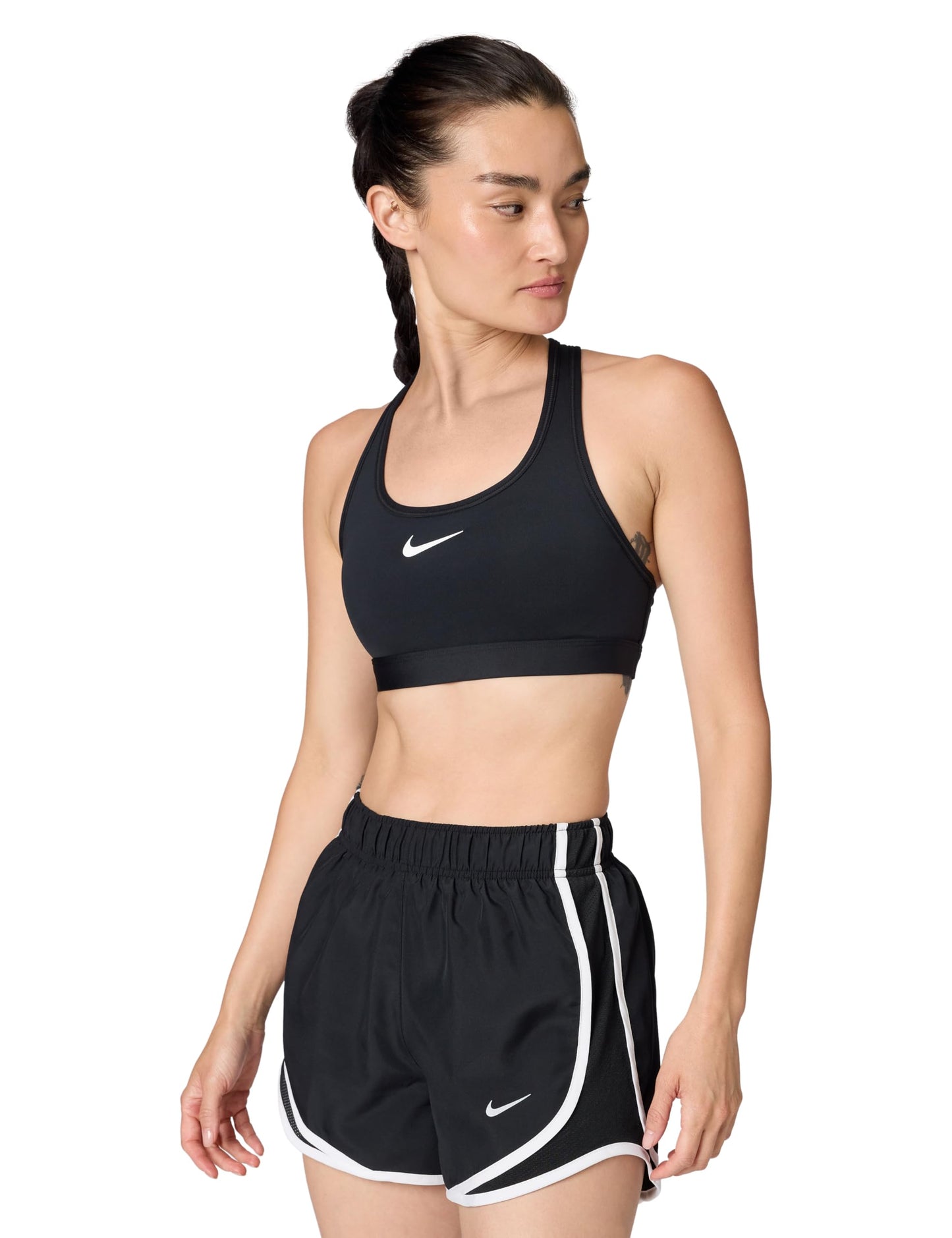 NIKE Women's W Nk Swsh Med SPT Bra Bra (Pack of 1)