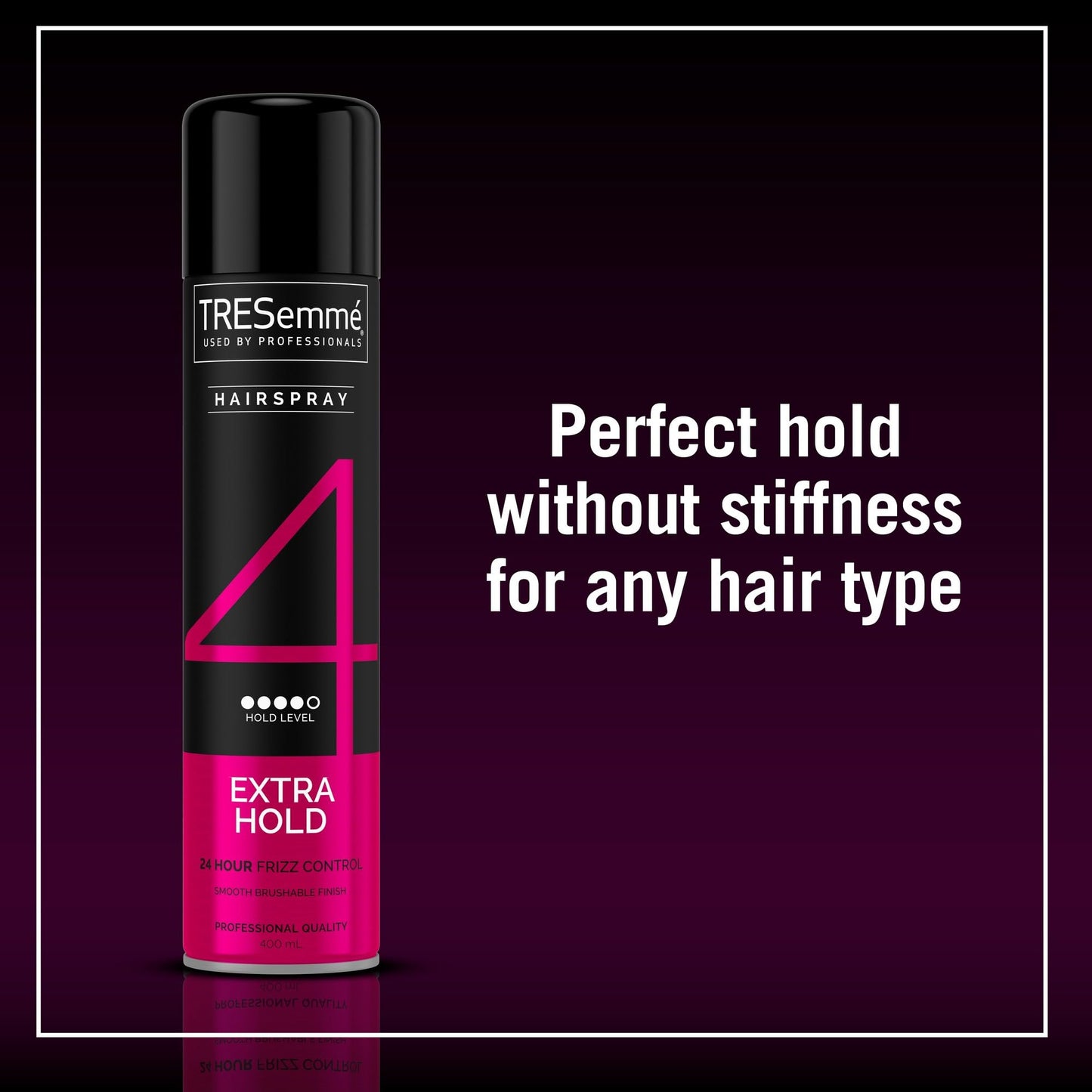 TRESemmé Extra Hold Hairspray 24-hour frizz control for a smooth finish 400 ml