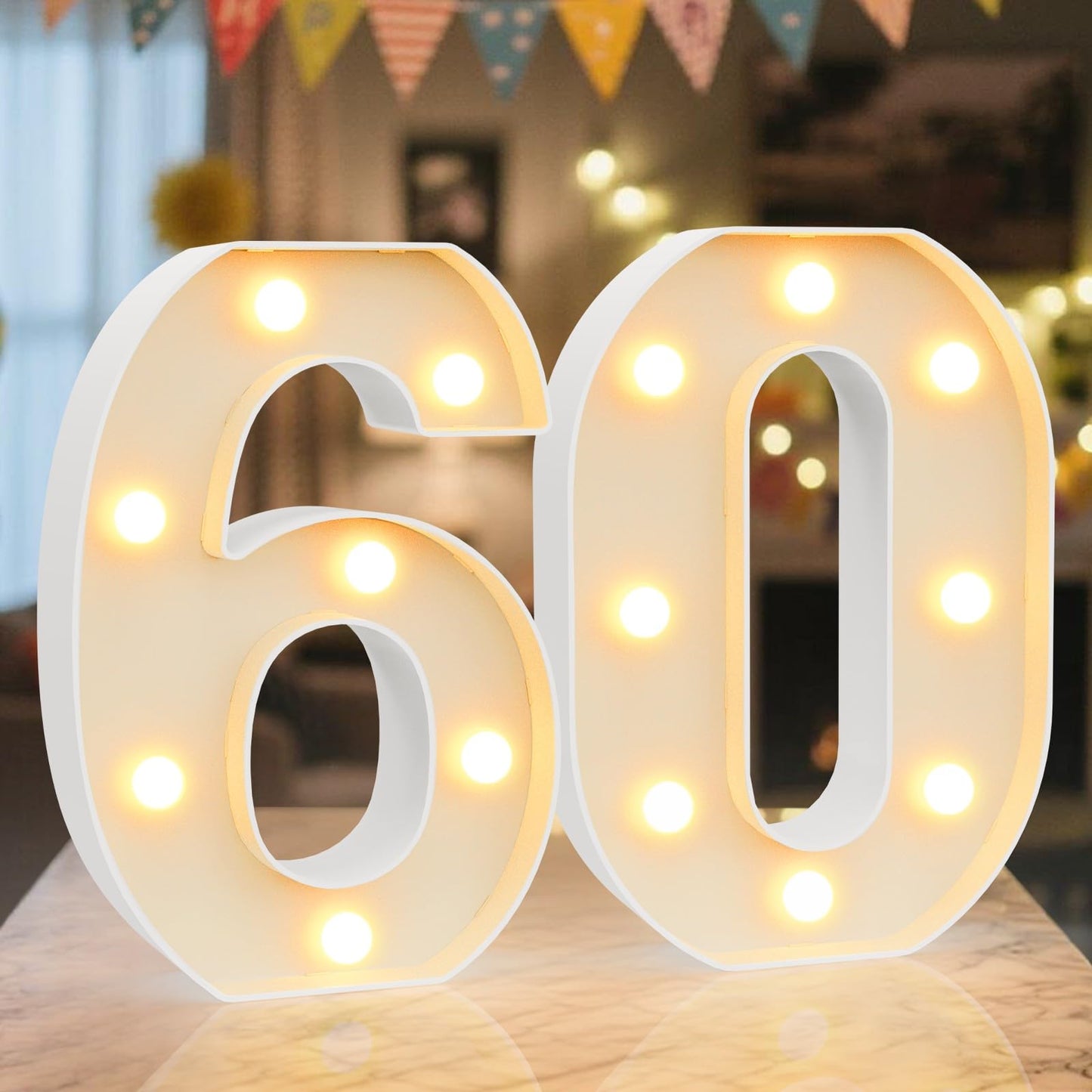 Ledido Light Up Letters Sign LED Birthday Marquee Letters Lights, Night Light Letter Gifts Bayby Girls Boys Birthday Party Wedding Anniversary Home Bedroom Wall Lights Decor 8.8 Inch, Letter A