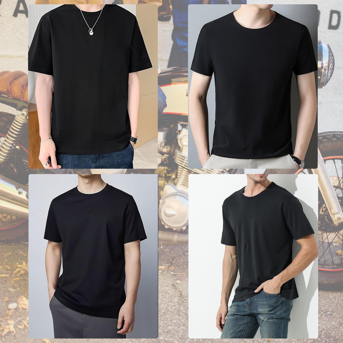 JiaYouLC 3 Pack T Shirts for Men UK Multipack Crew Neck Quick Dry Sport Tops Breathable Wicking Tshirts for Running Athletic Gym Workout