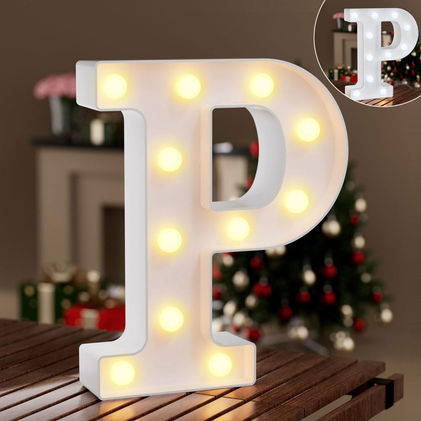 Ledido Light Up Letters Sign LED Birthday Marquee Letters Lights, Night Light Letter Gifts Bayby Girls Boys Birthday Party Wedding Anniversary Home Bedroom Wall Lights Decor 8.8 Inch, Letter A