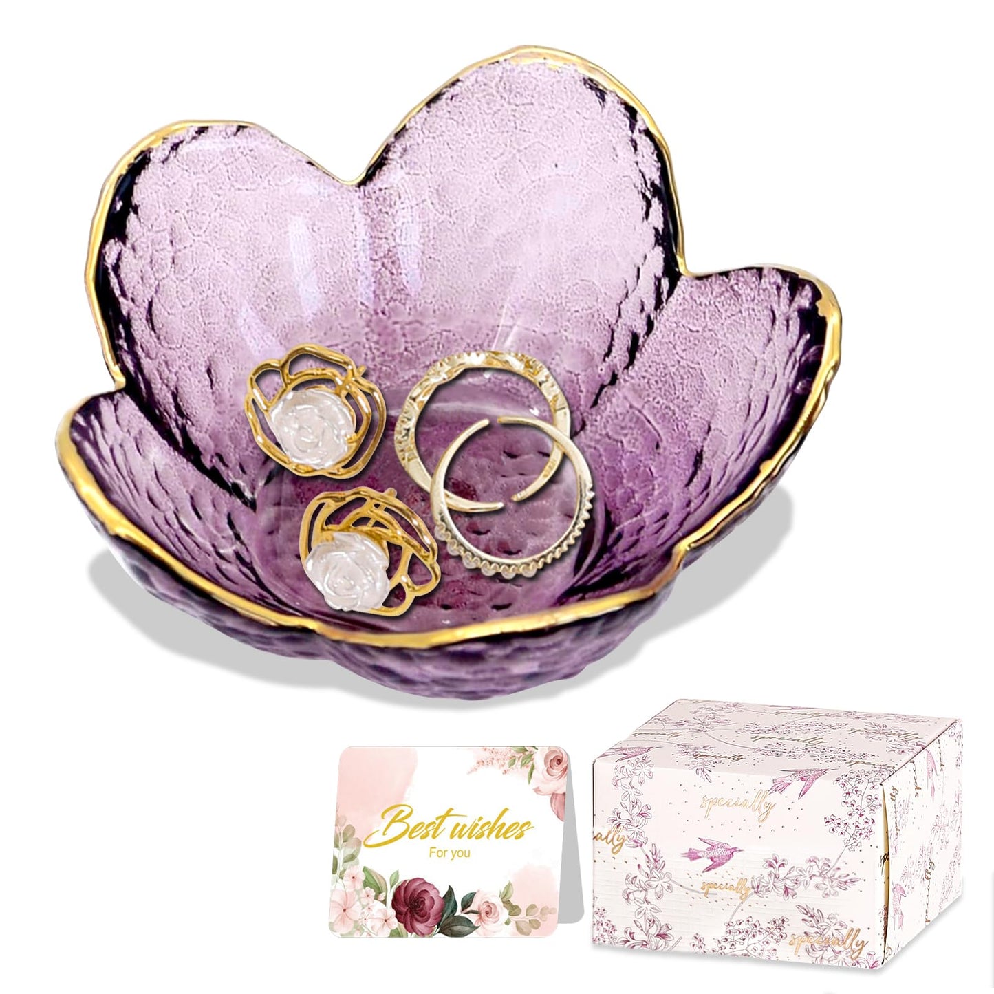 Gifts For Women Trinket Dish Unique Birthday New Home Gifts For Women Her Jewellery Tray Cute Room Decor Aesthetic Bedroom Accessories Ring Dish Holders Small Friendship Christmas House Warming Gifts