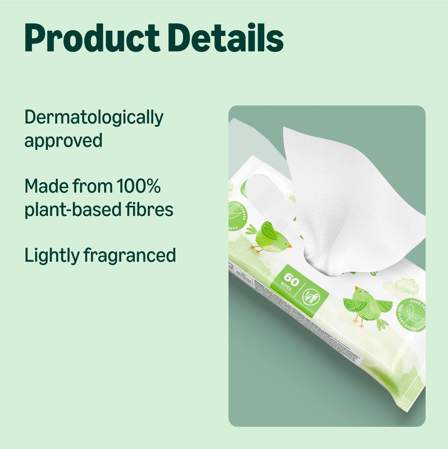 by Amazon Fresh Baby Wipes, 1008 Wipes, 18 Pack of 56, (Previously a Mama Bear brand, same product)