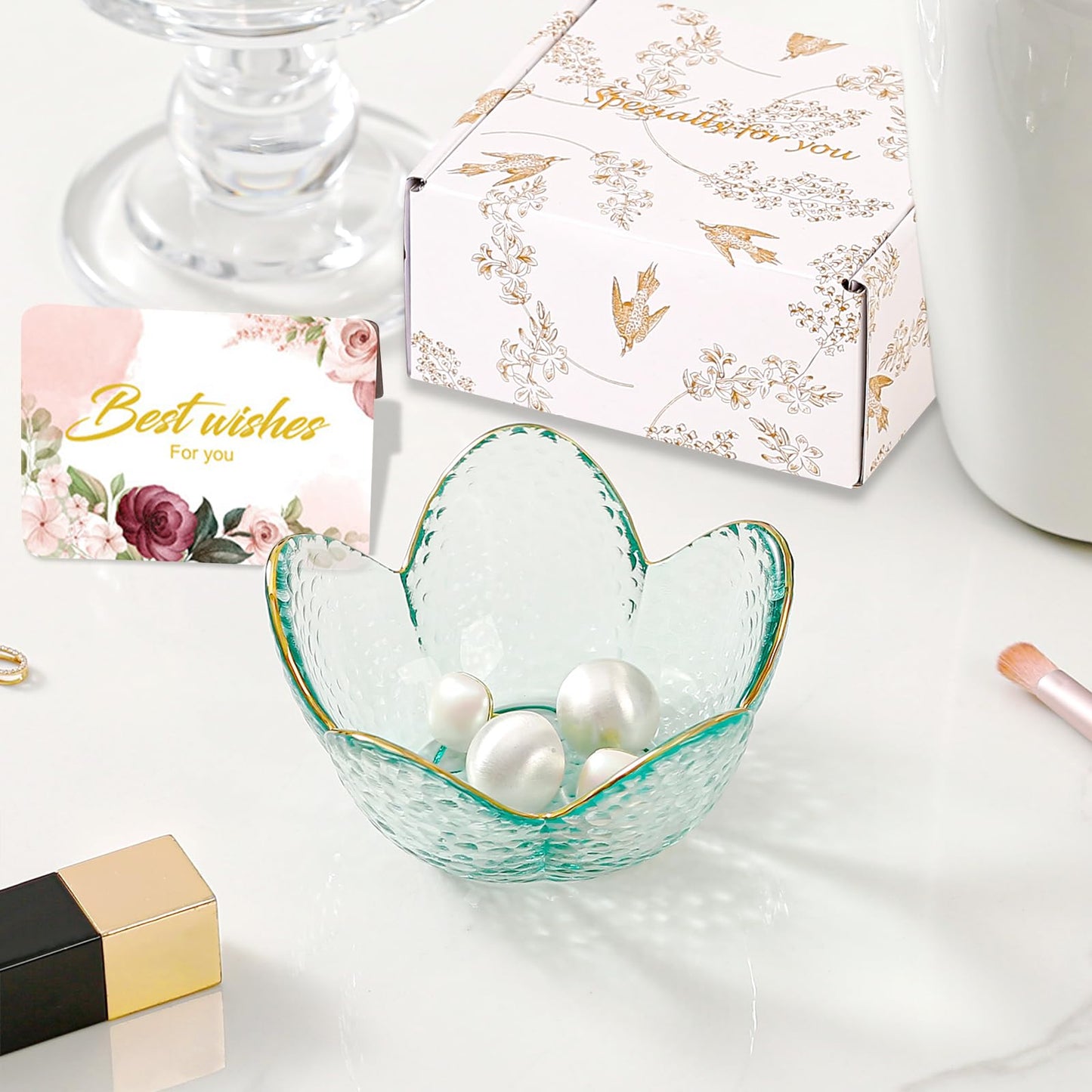 Gifts For Women Trinket Dish Unique Birthday New Home Gifts For Women Her Jewellery Tray Cute Room Decor Aesthetic Bedroom Accessories Ring Dish Holders Small Friendship Christmas House Warming Gifts