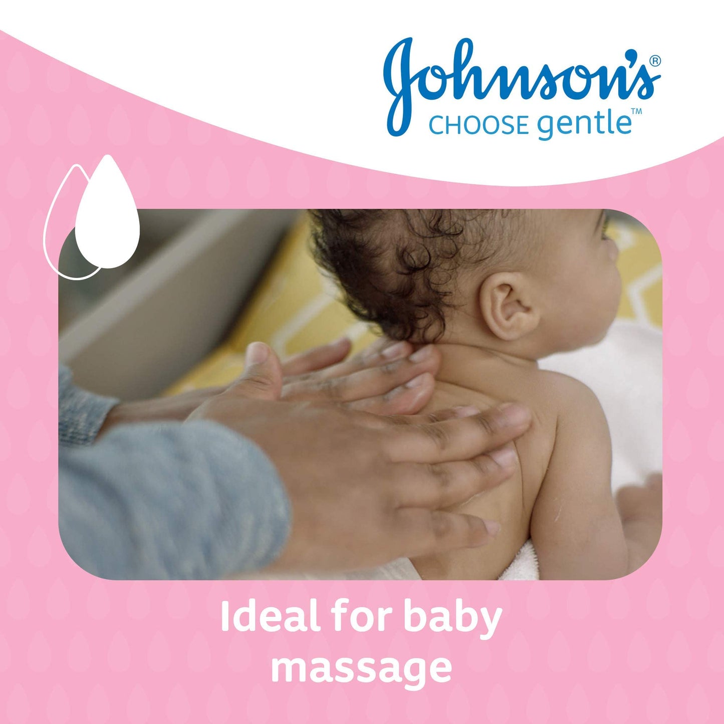 Johnson's Baby Oil (1 x 500 ml) Moisturising Baby Oil to Protect Delicate and Dry Skin, Hypoallergenic and pH-Balanced, Ideal for Massage, Moisturiser for Dry Skin to Soften Hands and Body