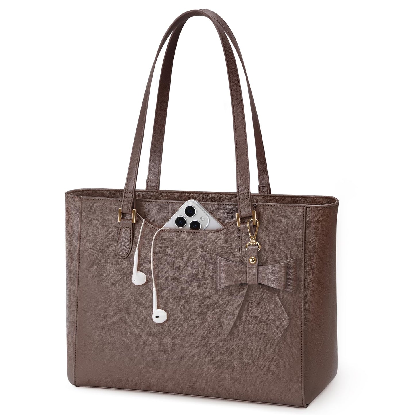 KTMOUW Handbags for Women Large Capacity PU Leather Tote Bags for Women with Zip, Shoulder Bag Ladies Handbag Tote Bag for School Work Travel Shopping Black