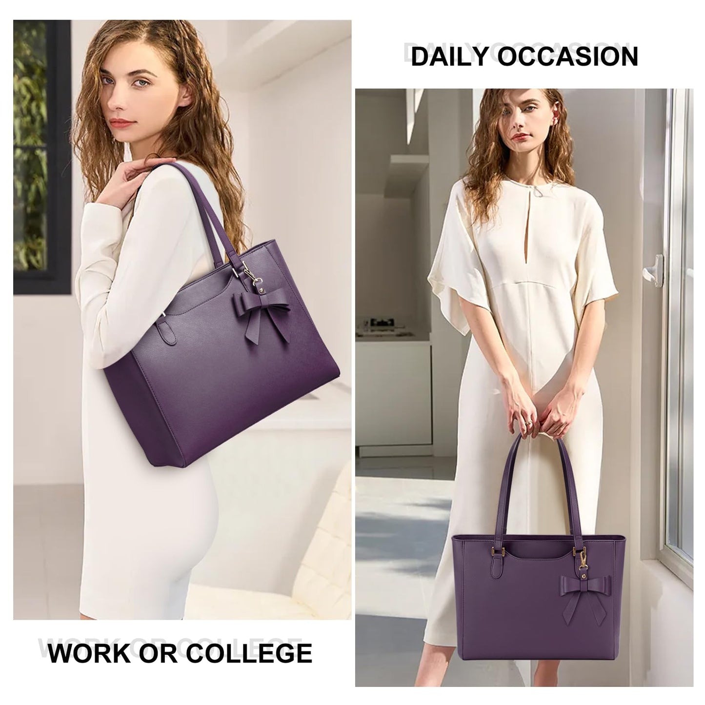KTMOUW Handbags for Women Large Capacity PU Leather Tote Bags for Women with Zip, Shoulder Bag Ladies Handbag Tote Bag for School Work Travel Shopping Black