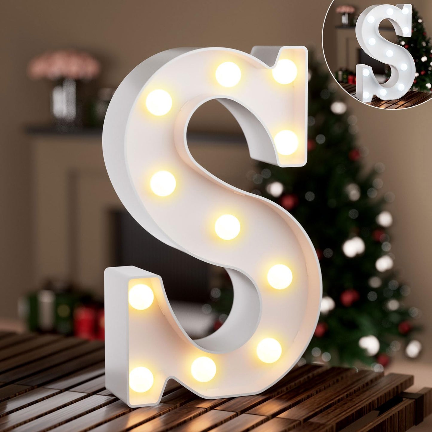 Ledido Light Up Letters Sign LED Birthday Marquee Letters Lights, Night Light Letter Gifts Bayby Girls Boys Birthday Party Wedding Anniversary Home Bedroom Wall Lights Decor 8.8 Inch, Letter A