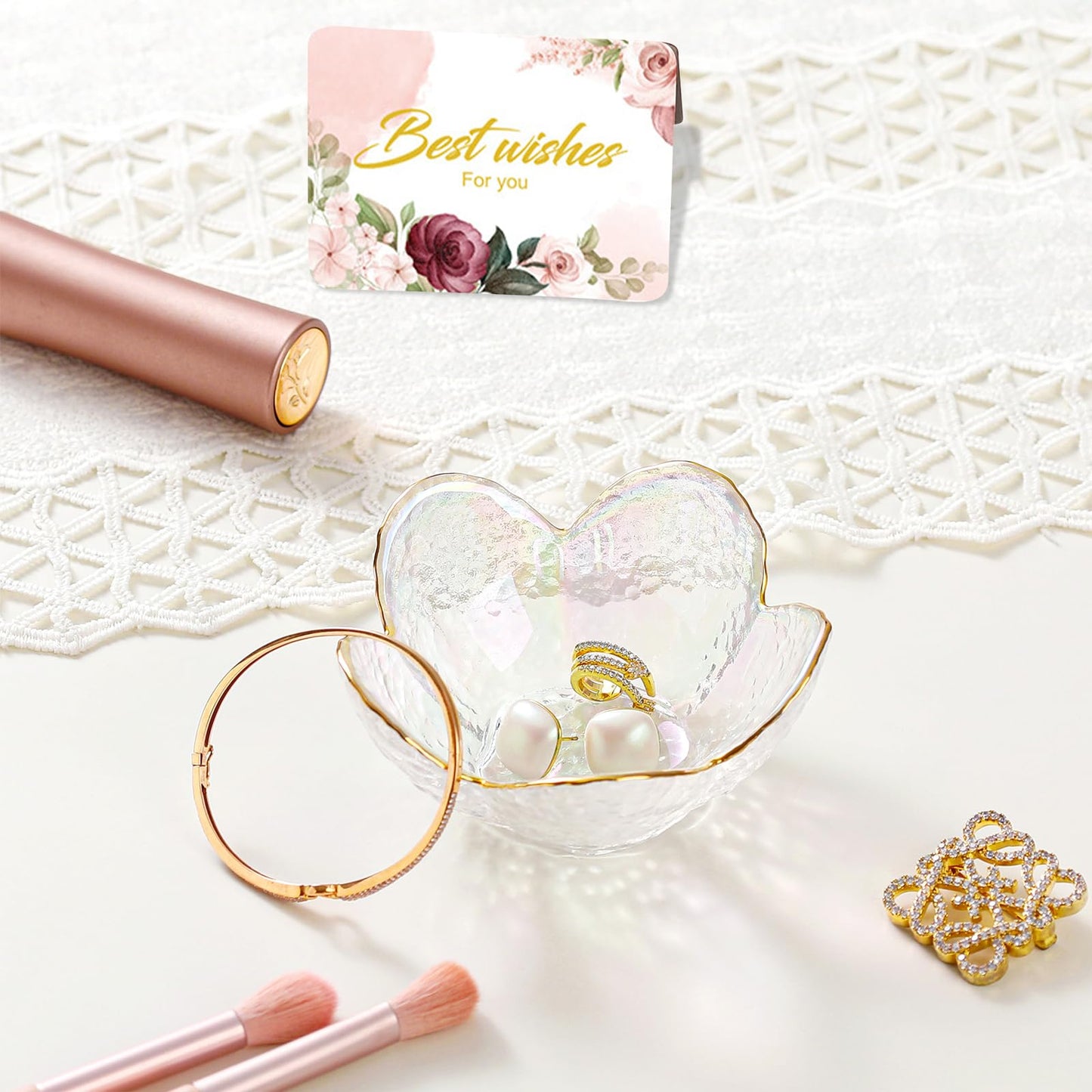 Gifts For Women Trinket Dish Unique Birthday New Home Gifts For Women Her Jewellery Tray Cute Room Decor Aesthetic Bedroom Accessories Ring Dish Holders Small Friendship Christmas House Warming Gifts