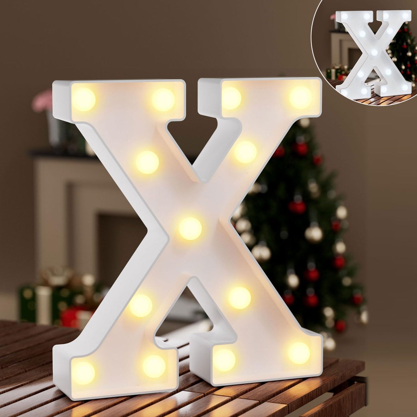 Ledido Light Up Letters Sign LED Birthday Marquee Letters Lights, Night Light Letter Gifts Bayby Girls Boys Birthday Party Wedding Anniversary Home Bedroom Wall Lights Decor 8.8 Inch, Letter A