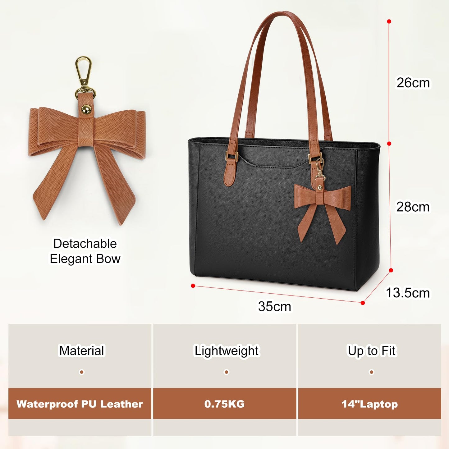 KTMOUW Handbags for Women Large Capacity PU Leather Tote Bags for Women with Zip, Shoulder Bag Ladies Handbag Tote Bag for School Work Travel Shopping Black