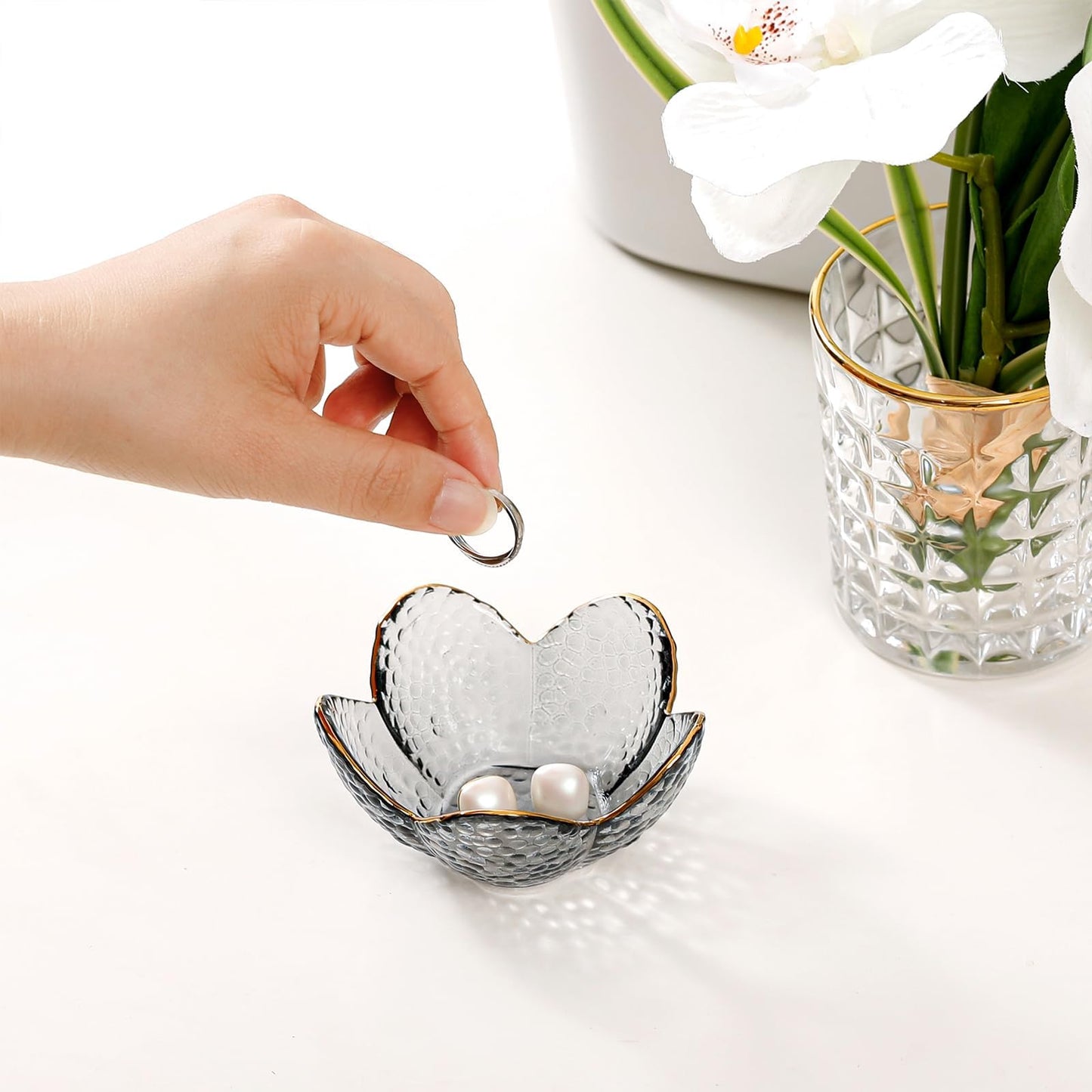 Gifts For Women Trinket Dish Unique Birthday New Home Gifts For Women Her Jewellery Tray Cute Room Decor Aesthetic Bedroom Accessories Ring Dish Holders Small Friendship Christmas House Warming Gifts