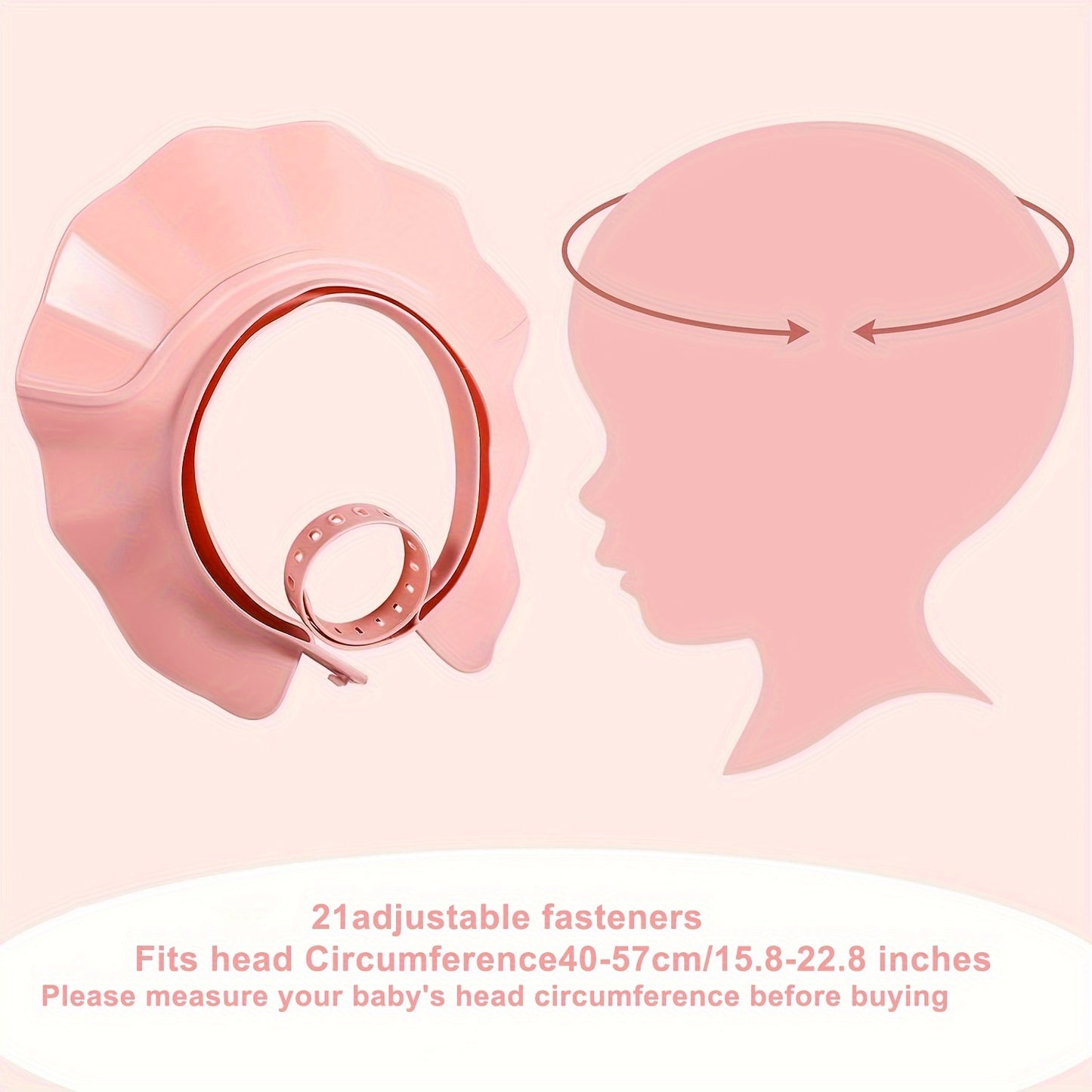 Adjustable Shower Cap for Youngsters | Soft, Water-Resistant & Eye Protection