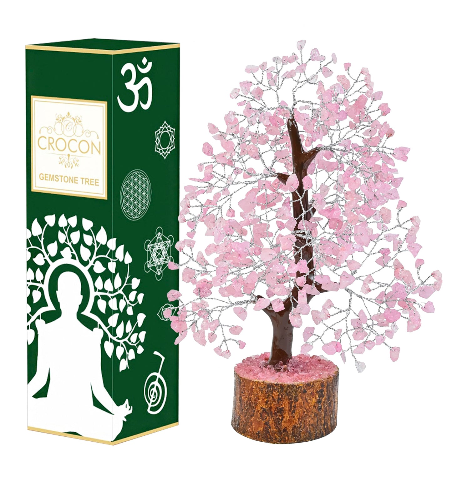 Green Jade Feng Shui Healing Crystals Tree of Life Handmade Gemstone Crystal Tree Bonsai for Spiritual Gifts Home Decor Present mum Gift for Women birthday gifts for men house warming gifts, 10-12"
