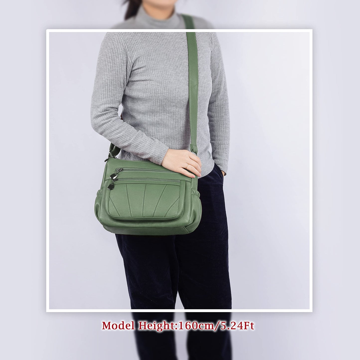 VOLGANIK ROCK White Medium Hobo Handbag for Women - Elegant Utility Cross-Body & Shoulder Bag - Work & Travel