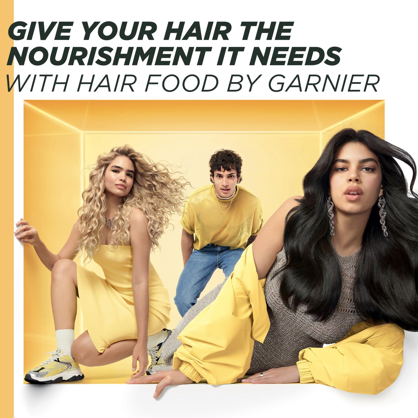 Garnier Hair Food Multi-use Hair Treatment Mask, Nourishes and Conditions, Ideal for Dry Hair, No Silicones, Vegan Formula, Banana, Ultimate Blends, 400ml