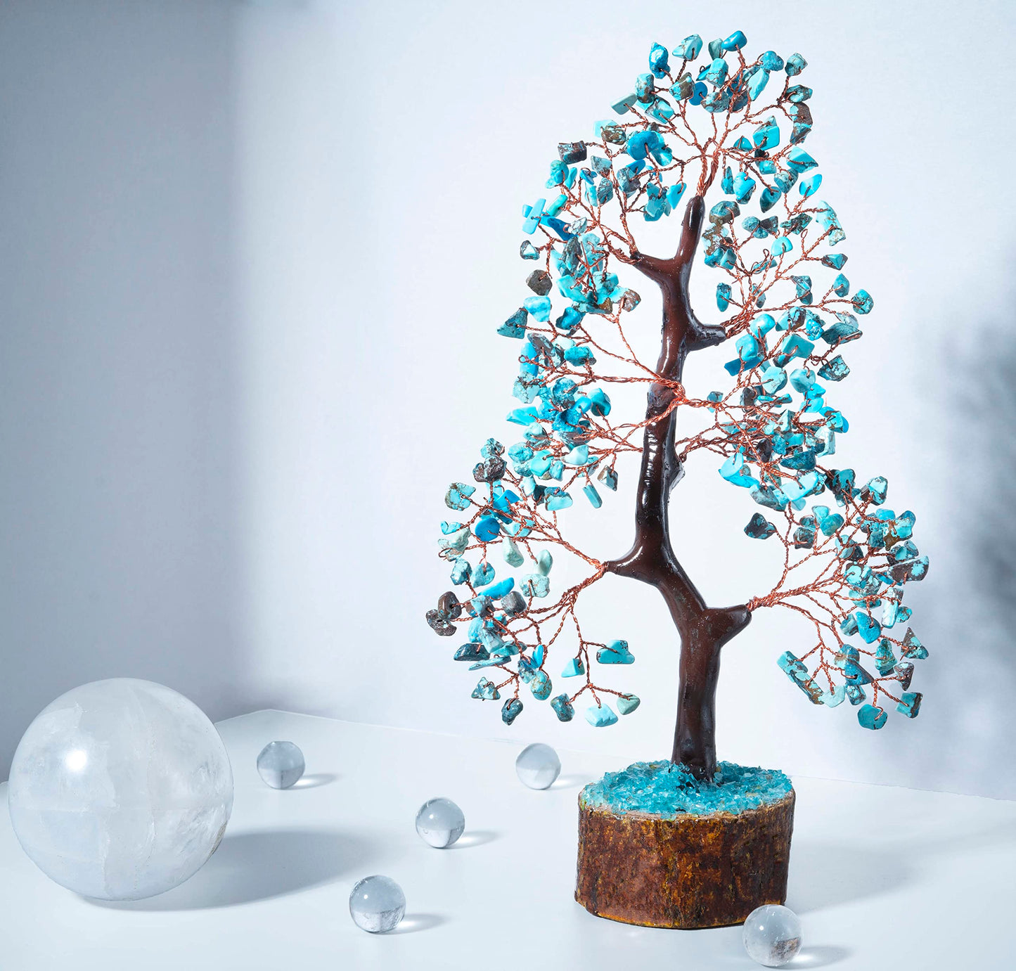 Green Jade Feng Shui Healing Crystals Tree of Life Handmade Gemstone Crystal Tree Bonsai for Spiritual Gifts Home Decor Present mum Gift for Women birthday gifts for men house warming gifts, 10-12"